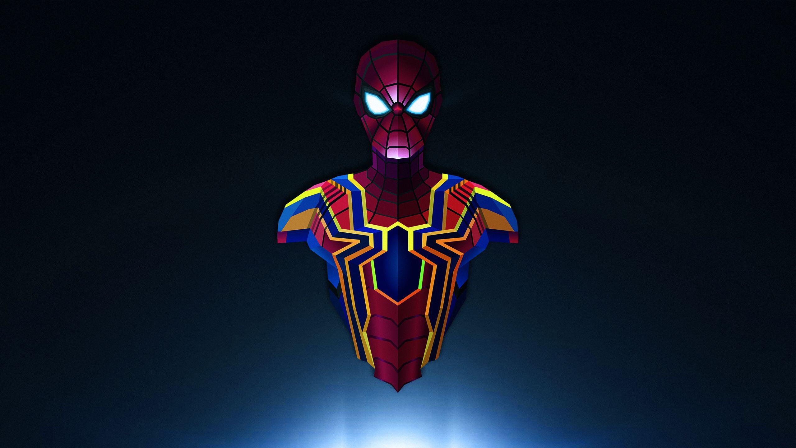 2560x1440 Spiderman Lowpoly Minimalism, HD Superheroes, 4k Wallpaper, Image, Background, Photo and Picture