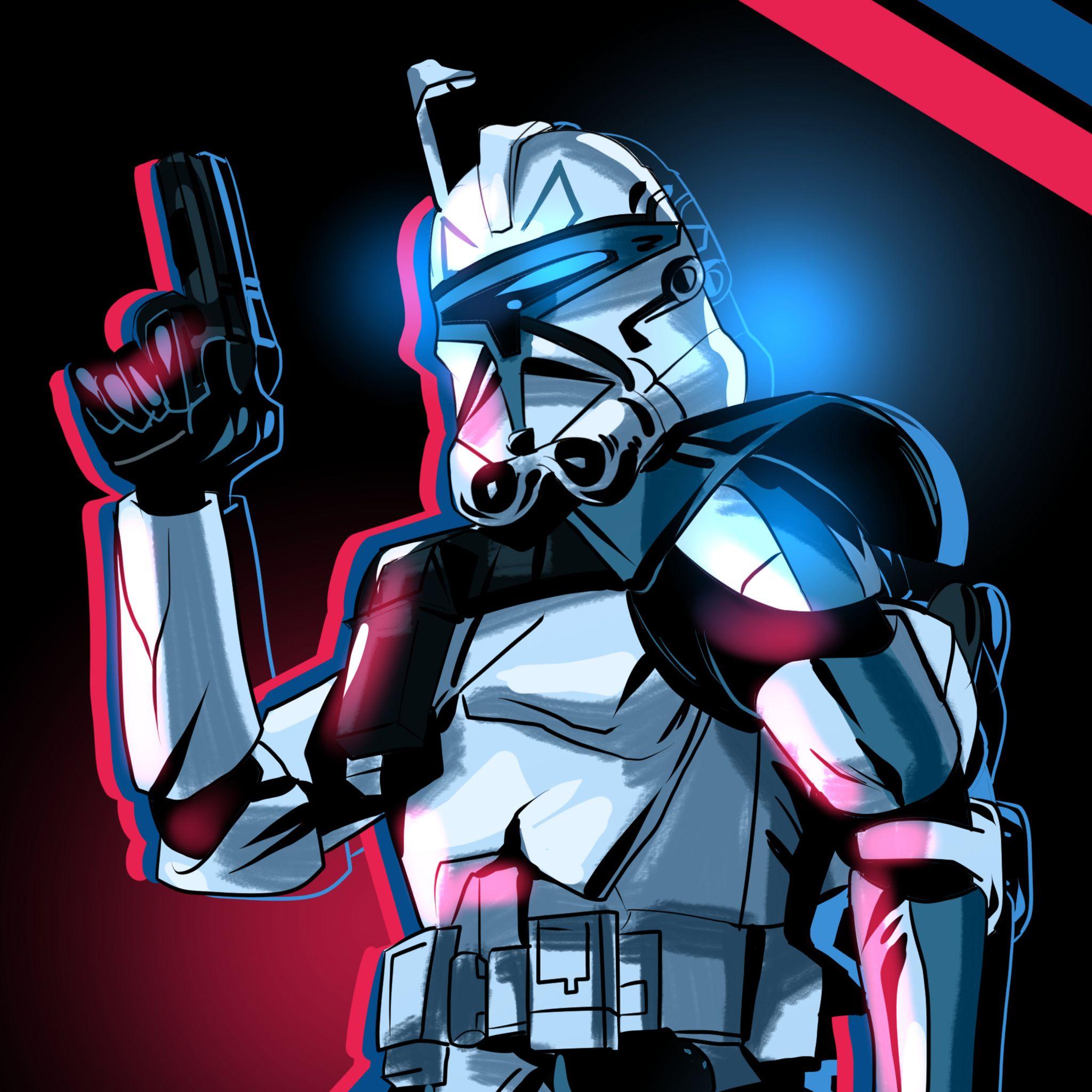 2048x2048 Star Wars Art Wallpaper