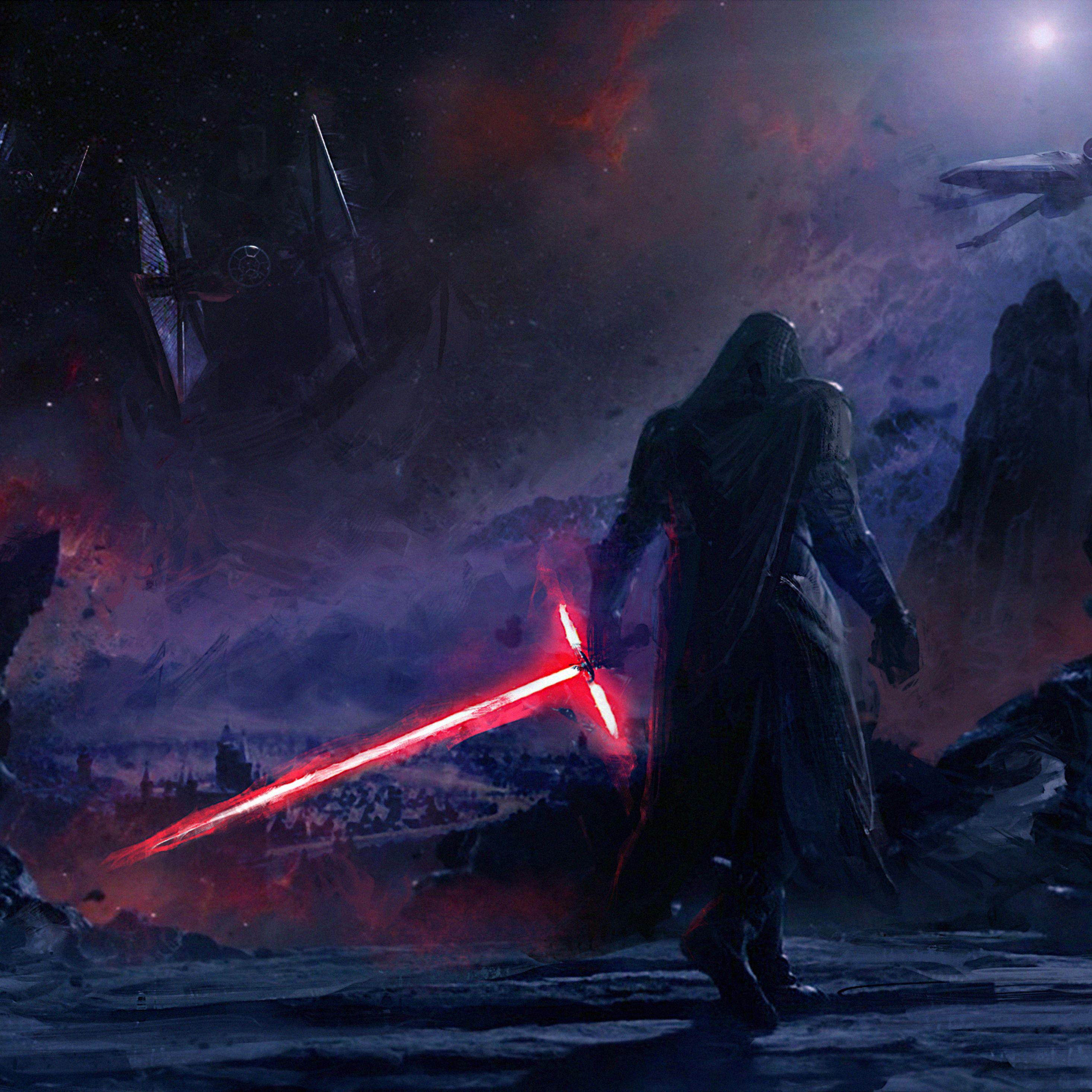 2932x2932 Kylo Ren Star Wars Artwork 4k iPad Pro Retina Display HD 4k Wallpaper, Image, Background, Photo and Picture