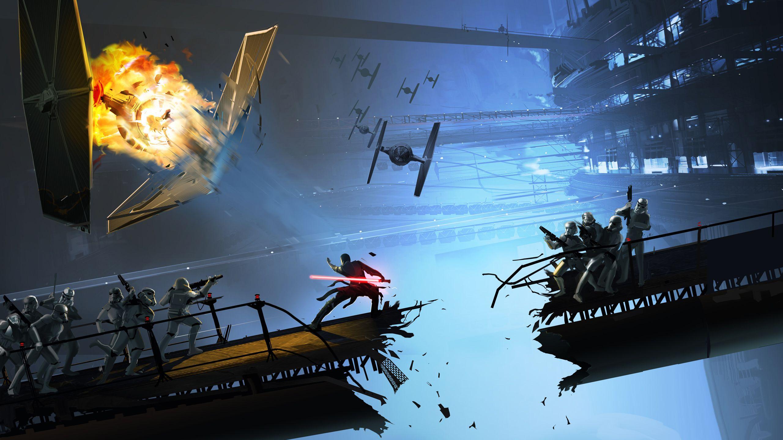 2560x1440 Star Wars Concept Art Wallpaper