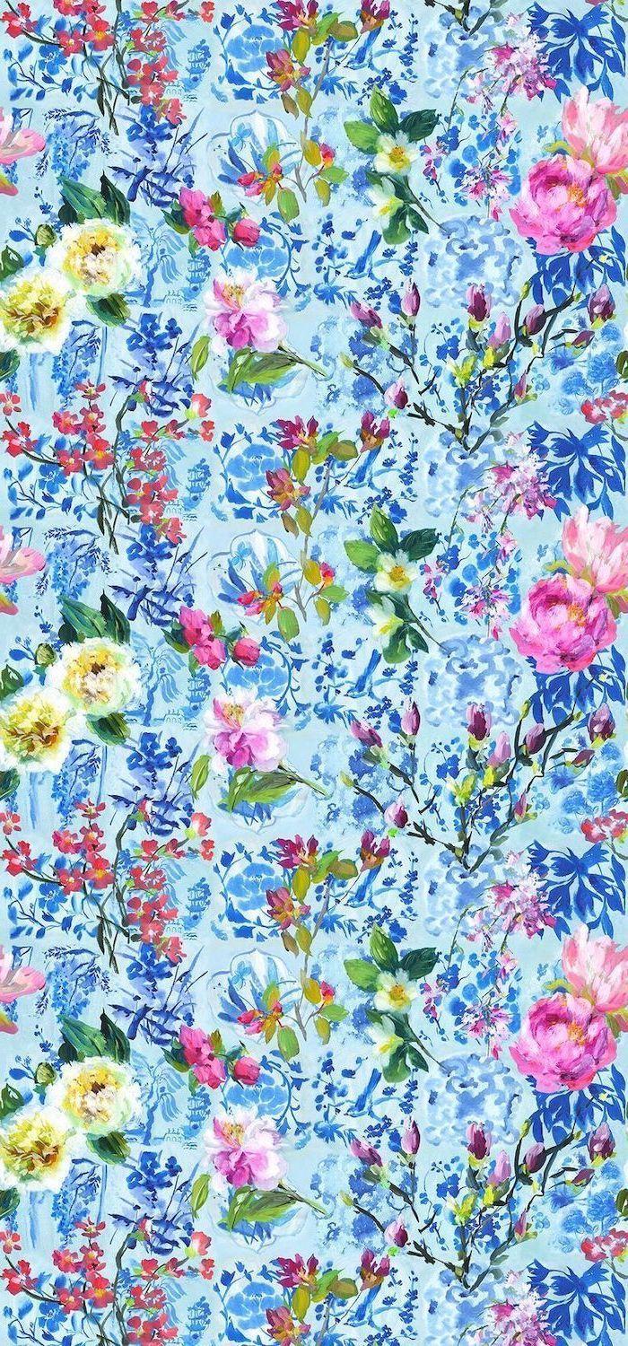 Blue Floral Phone Wallpapers - Top Free Blue Floral Phone Backgrounds -  WallpaperAccess