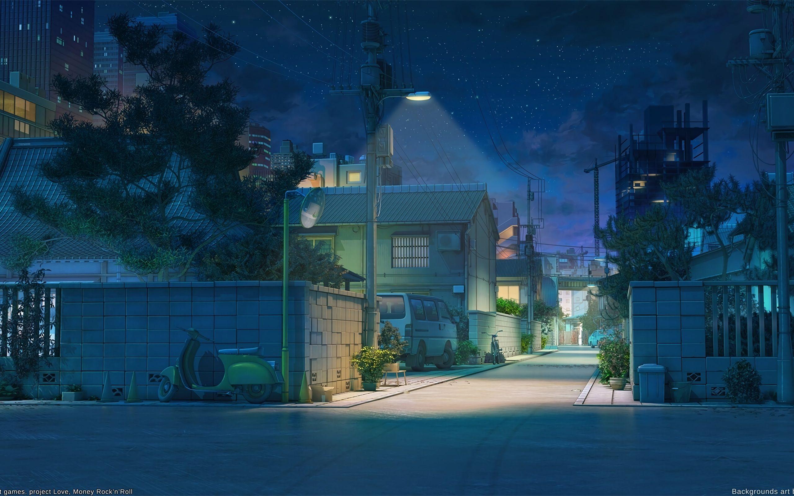 2560x1600 Night Japan Street [3840x2160]