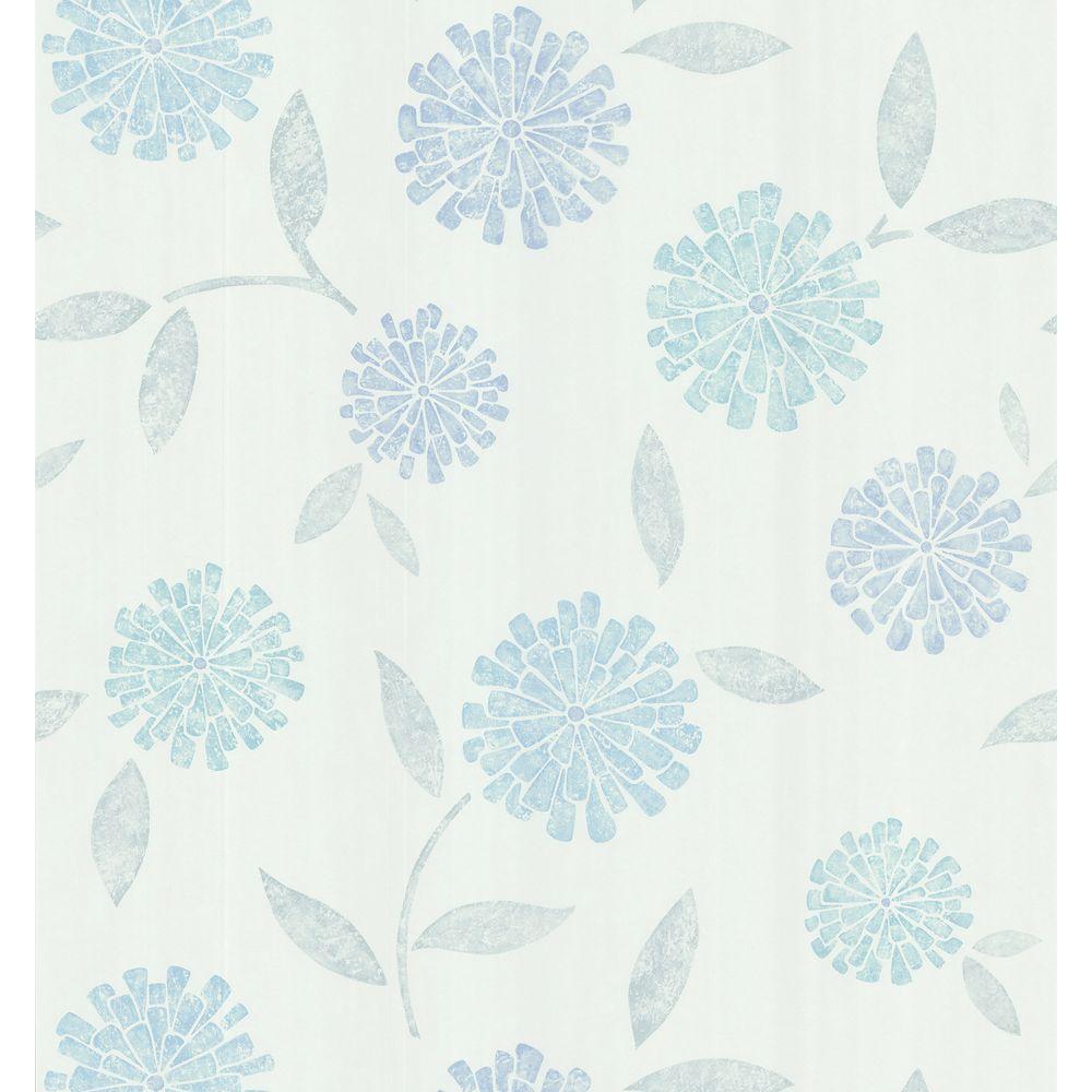 1000x1000 Brewster Simple Space Zinnia Flower Washable Wallpaper Sample 141 62117SAM Home Depot