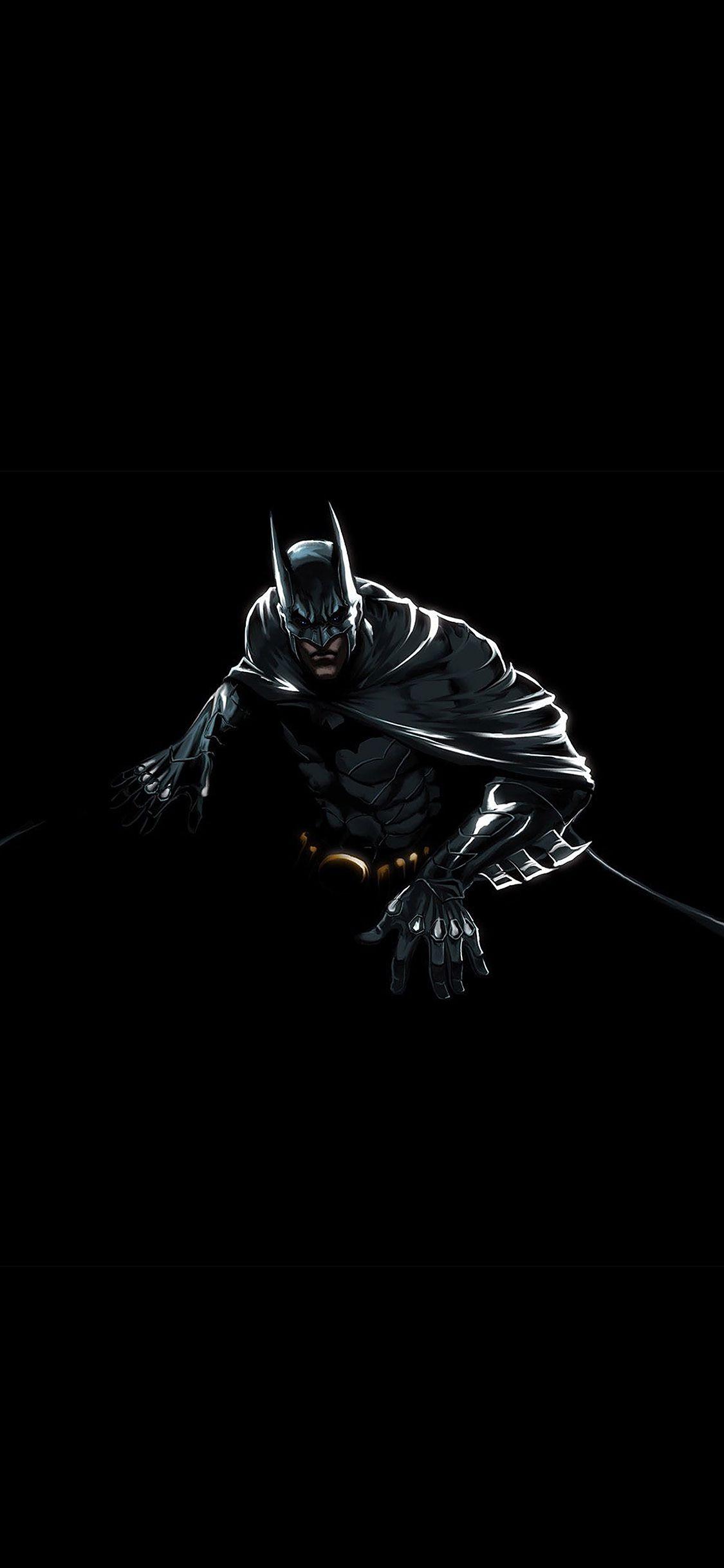 1125x2436 iPhoneXpapers dark hero pose illust art