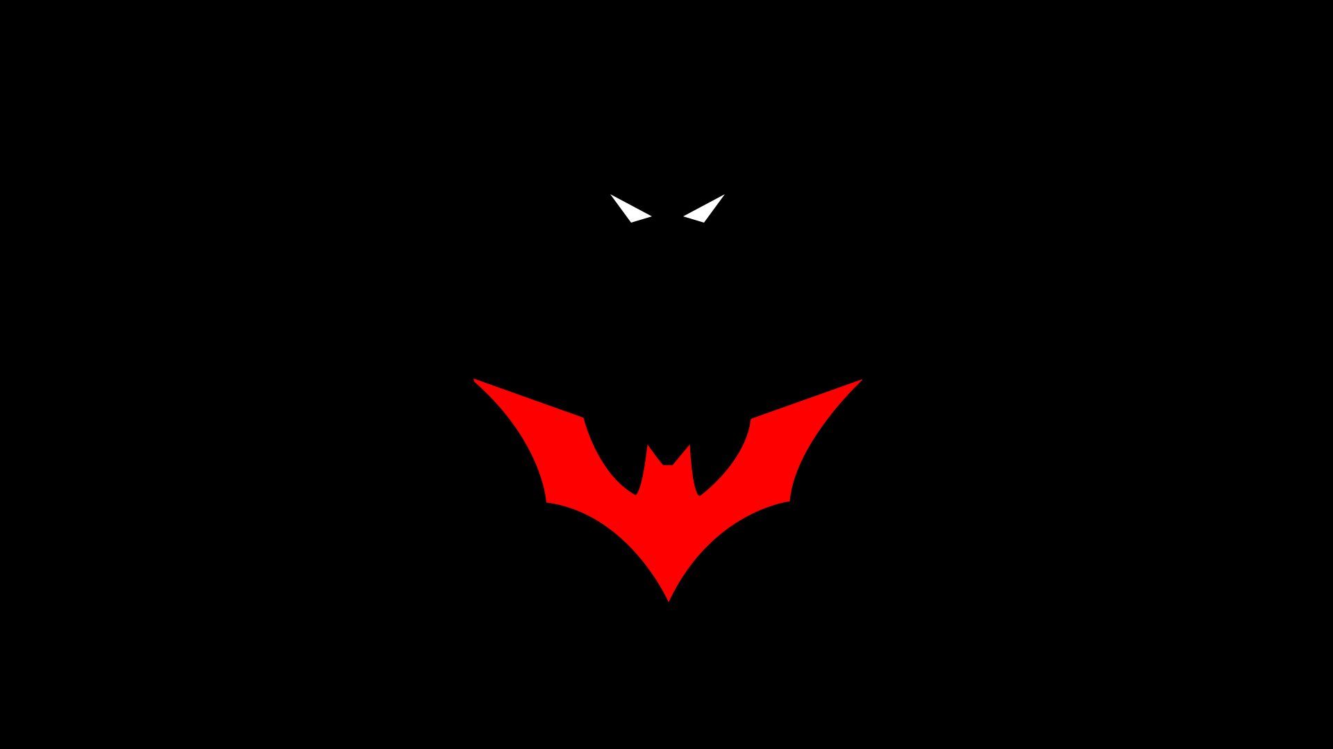 1920x1080 Red and Black Batman Logo