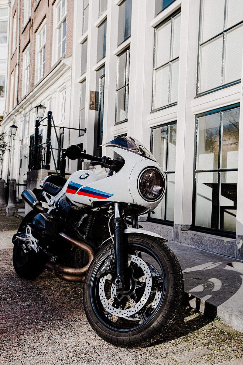 800x1200 Bmw, motorcycle, bike, white, HD phone wallpaper