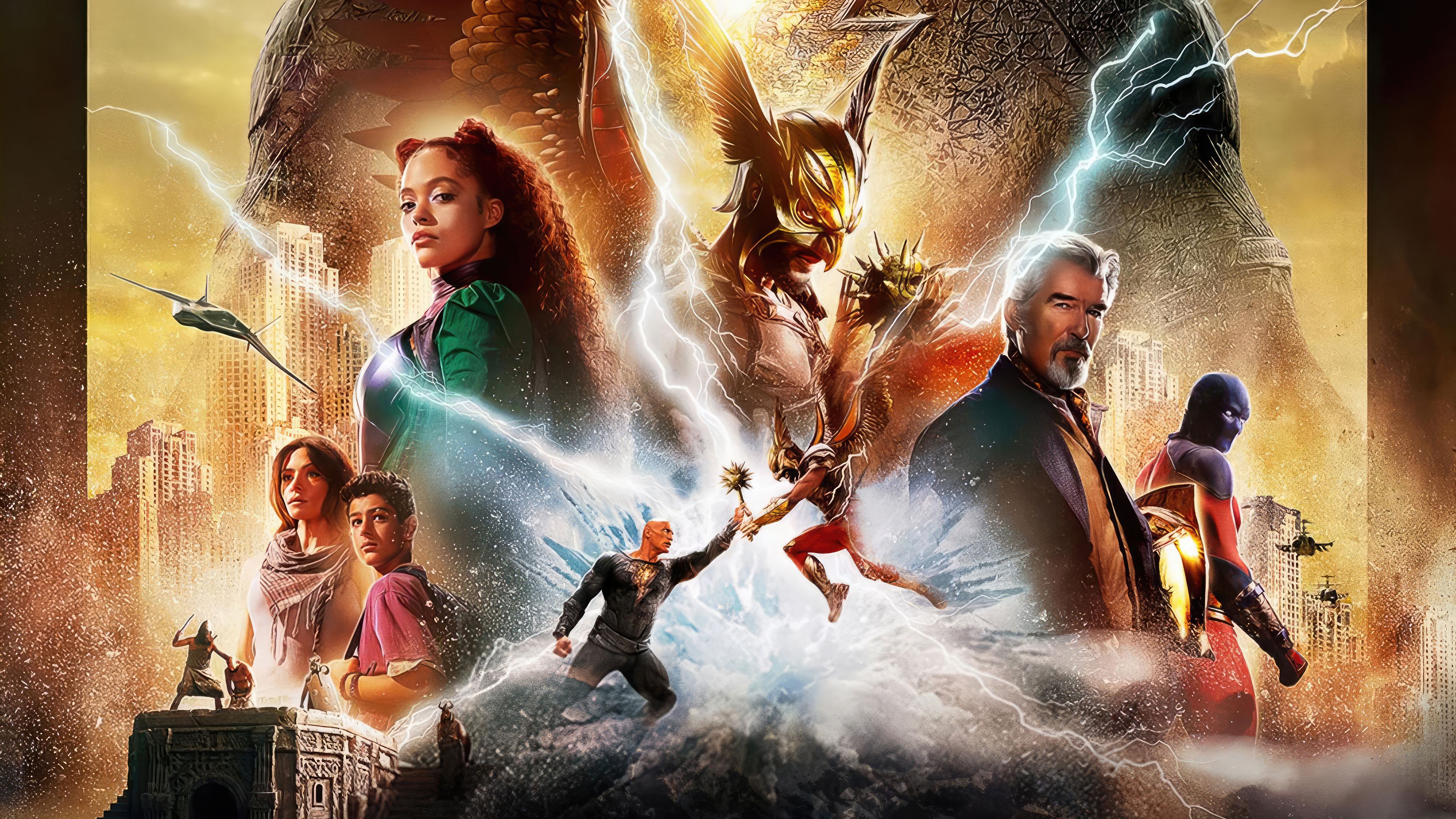 3840x2160 Black Adam With The Justice Society Of America Wallpaper, HD Movies Wallpaper, 4k Wallpaper, Image, Background, Photos and Picture