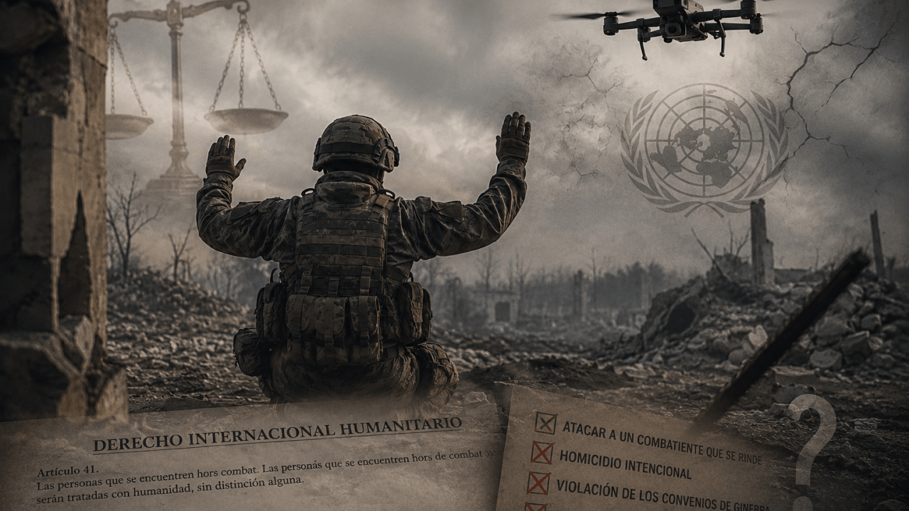 1280x720 When a Drone Witnesses a Surrender: The Legal Vacuum That Could Redefine International Humanitarian Law