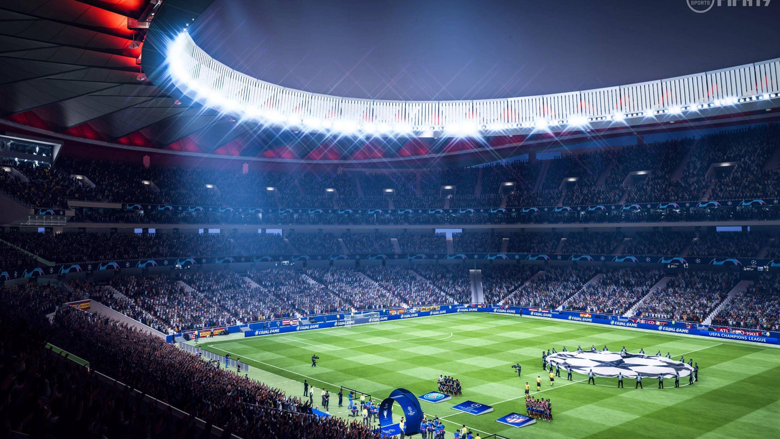 2560x1440 Download wallpaper: Fifa 19 stadium 2560x1440