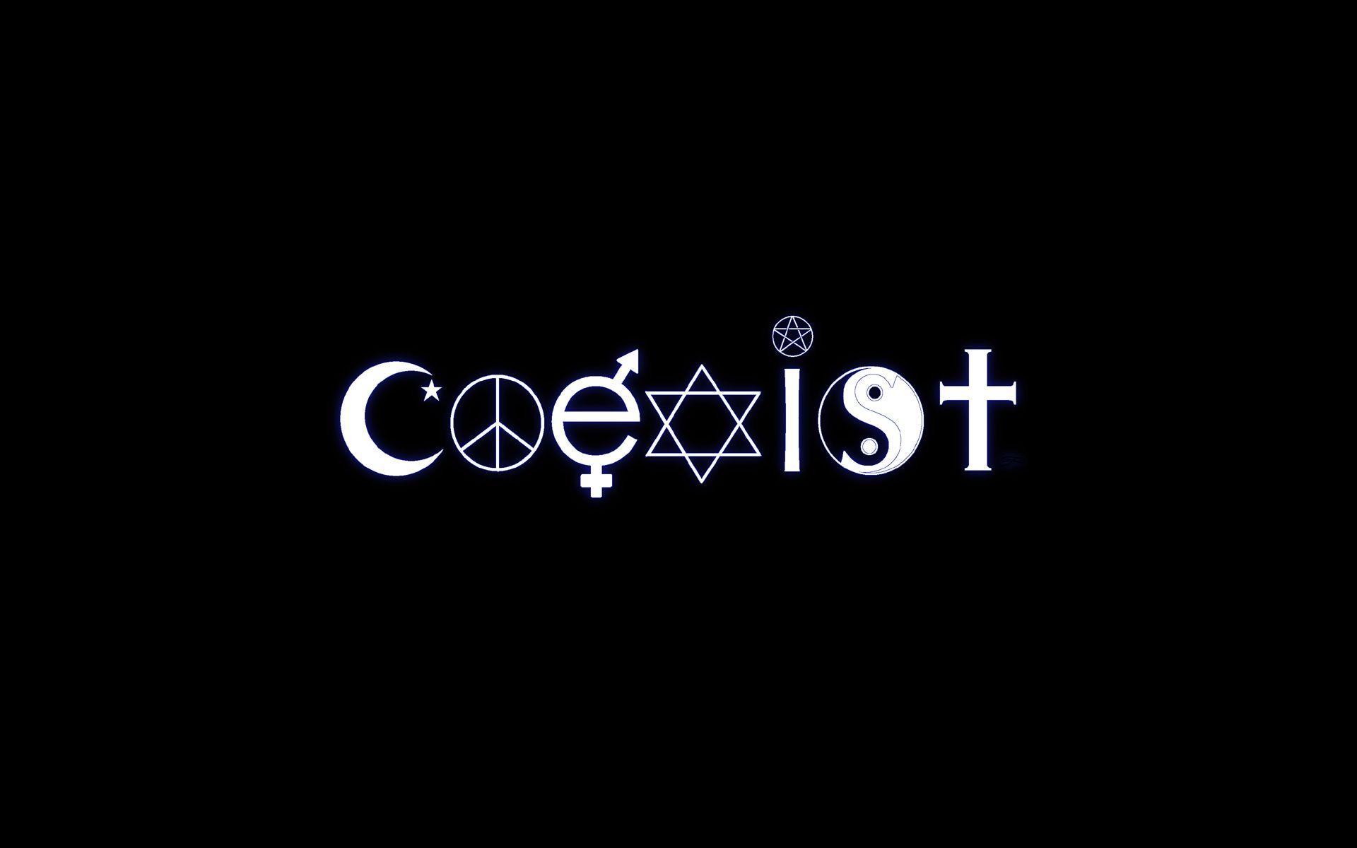 Coexist Wallpapers Top Free Coexist Backgrounds Wallpaperaccess