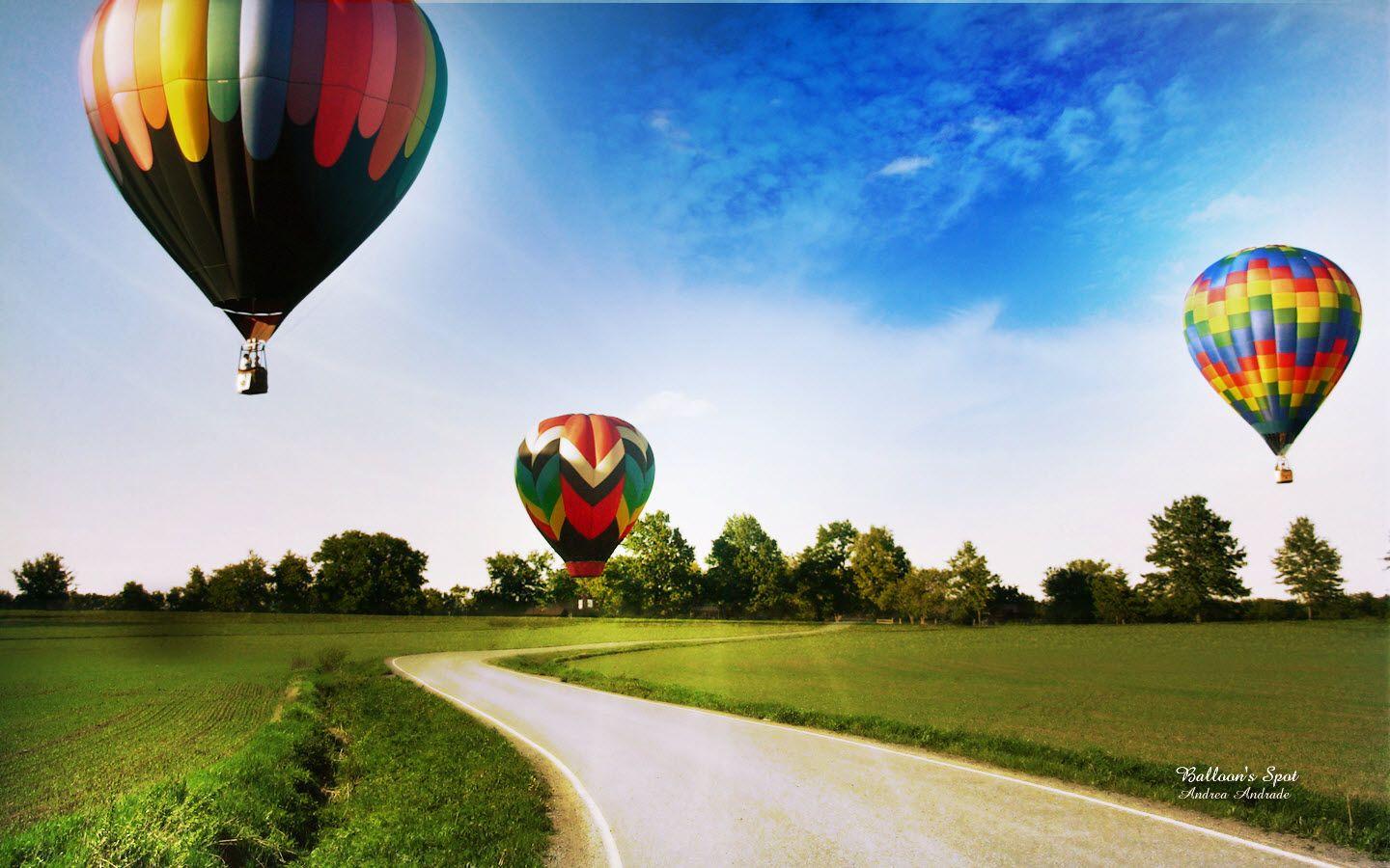 1440x900 Wallpaper Balloons Spot Balloons, Dream, Spot