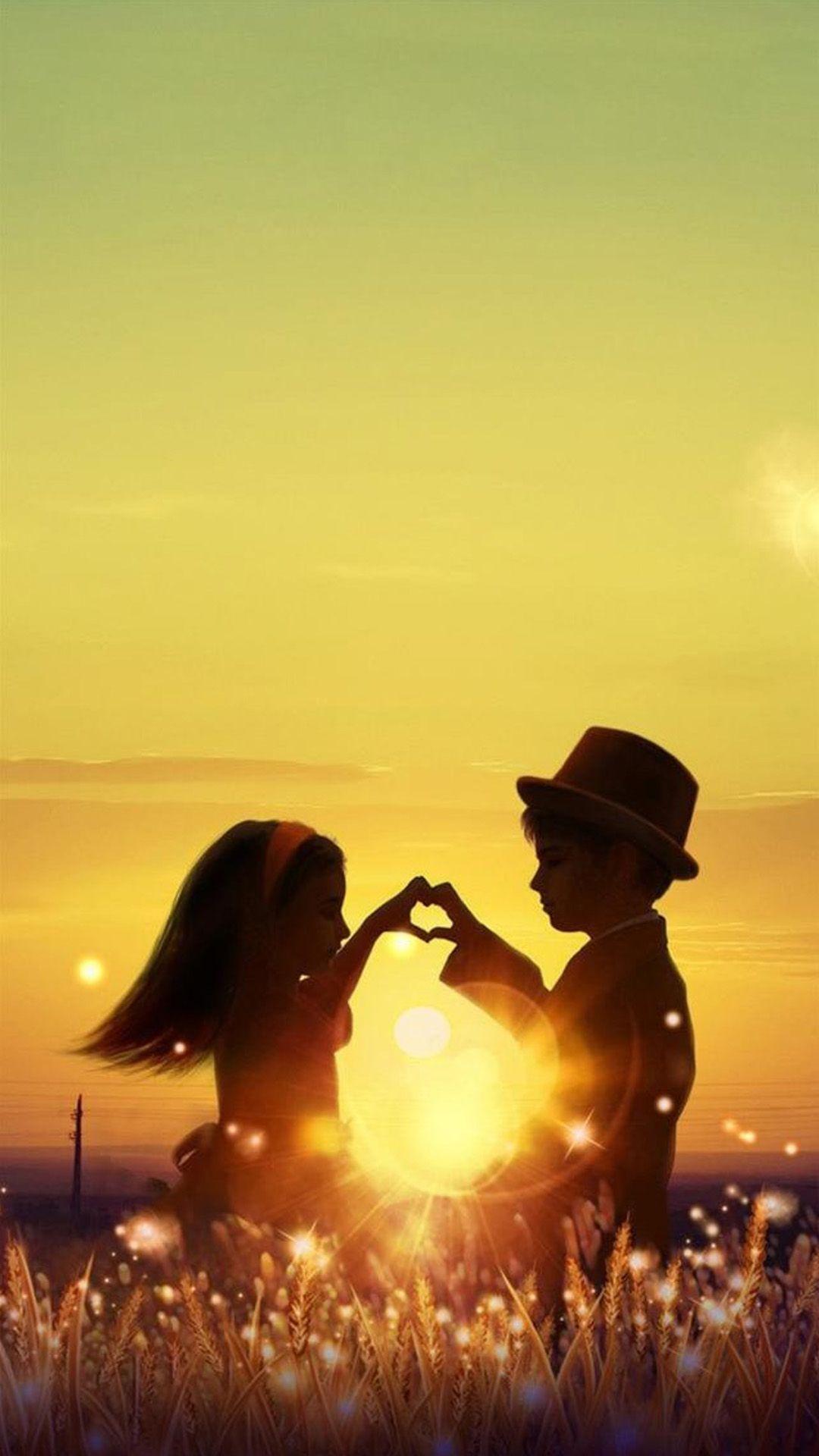 1080x1920 Sunset Love Cute Kids Couple Sunlight Flowers Field #field #sunset #dandelions #cute #dusk #ki. Cute couple wallpaper, Love couple wallpaper, Cute love wallpaper