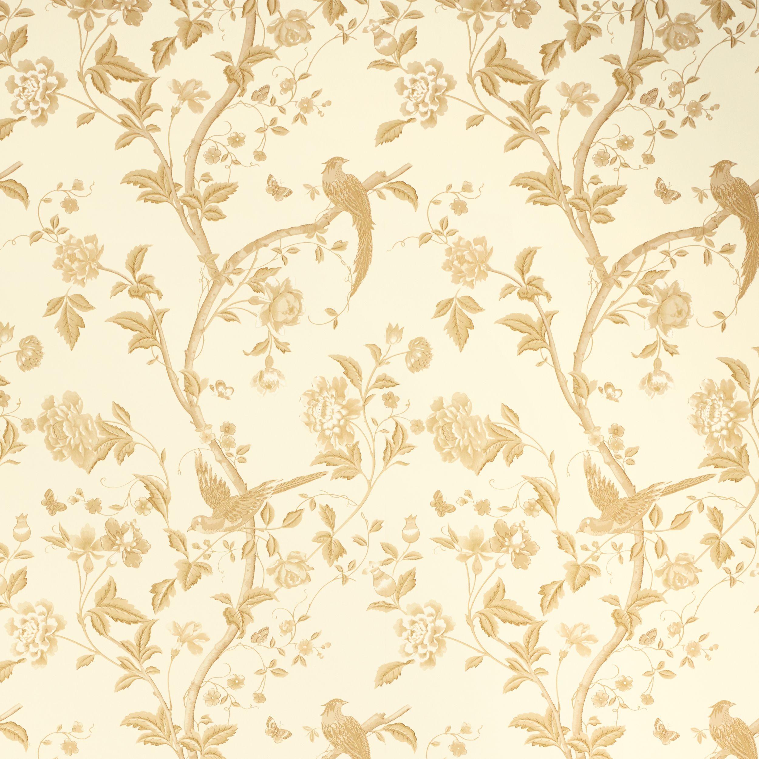 Synergy Glitter Floral Wallpaper Soft Gold, Cream, Beige (M0868