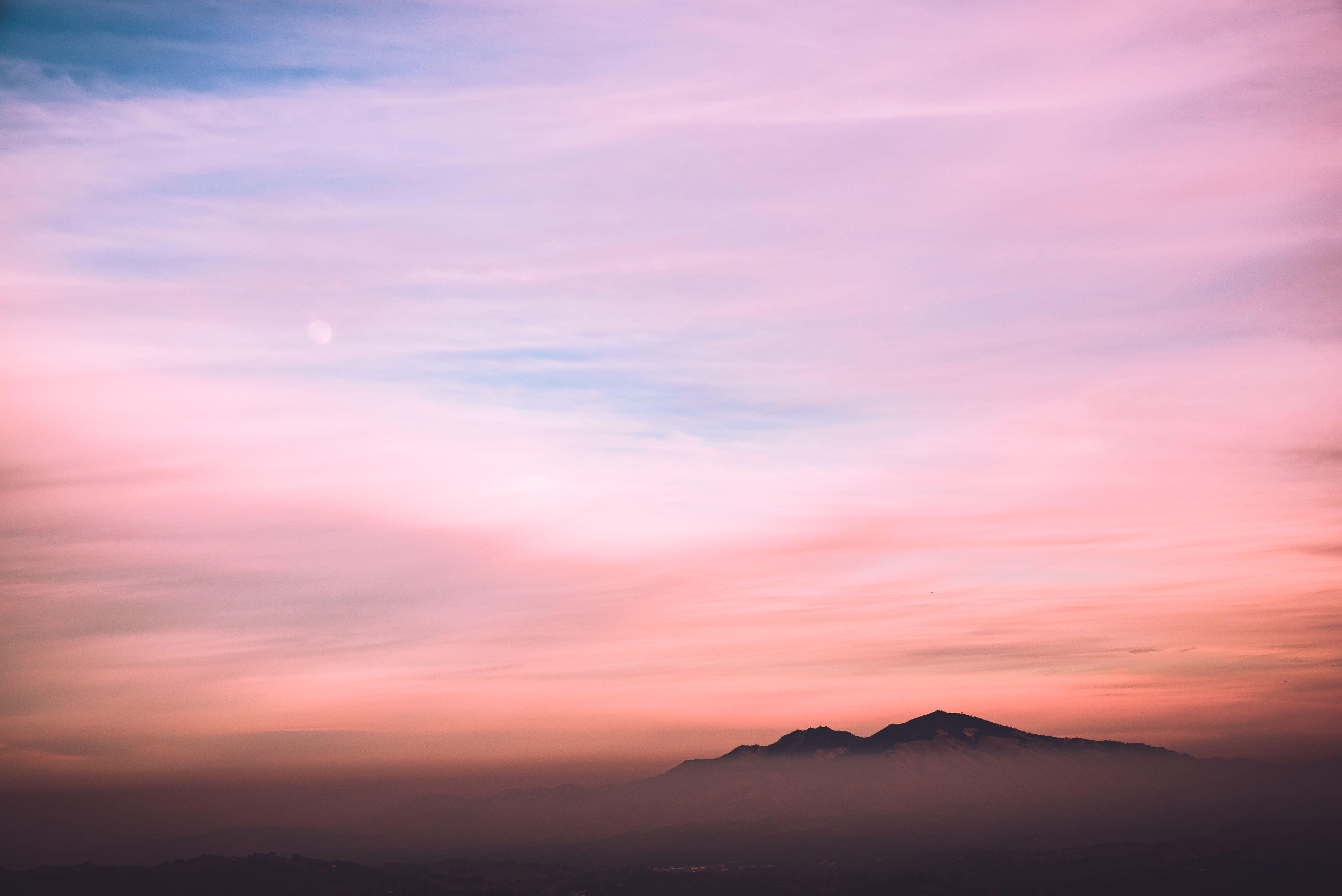 5473x3654 5473x3654 #sunset, #moody, #mountain, #pink, #color, #moon, #mood, #sky, #wallpaper, #orange, #Public domain image, #nature, #cloud, #rock, # adventure, #sunrise, #landscape, #travel, #cliff. Mocah HD Wallpaper