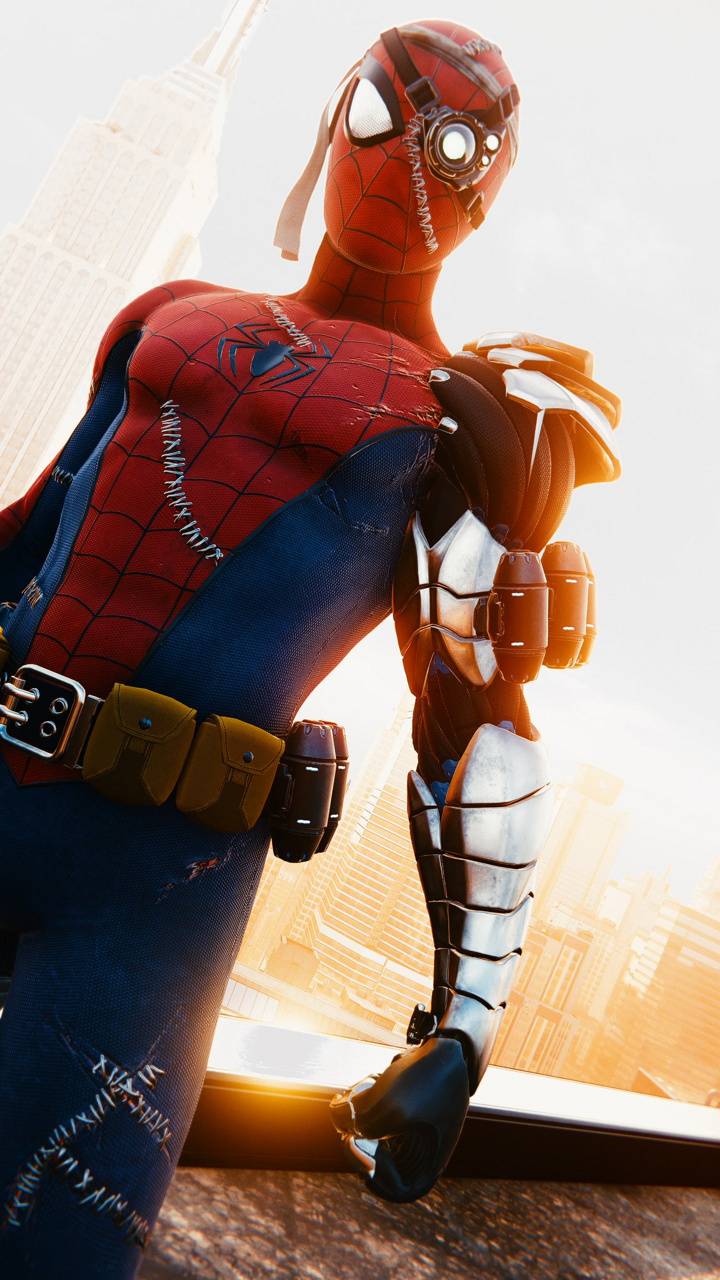 720x1280 Cyborg Spider Man Wallpaper