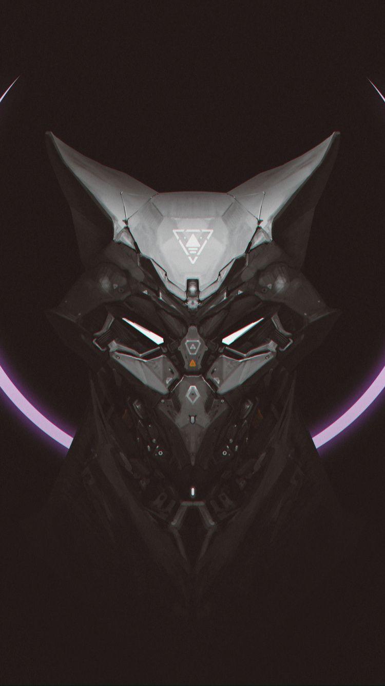 750x1334 Download Mask, cyborg, robot, art wallpaper, 750x iphone iPhone 8