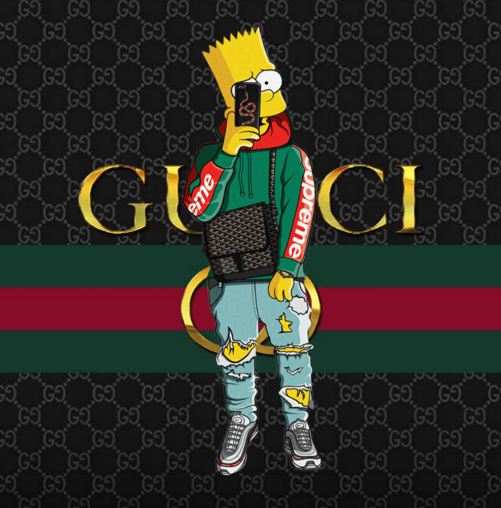 1024x1039 Bart Simpson Hypebeast Wallpaper