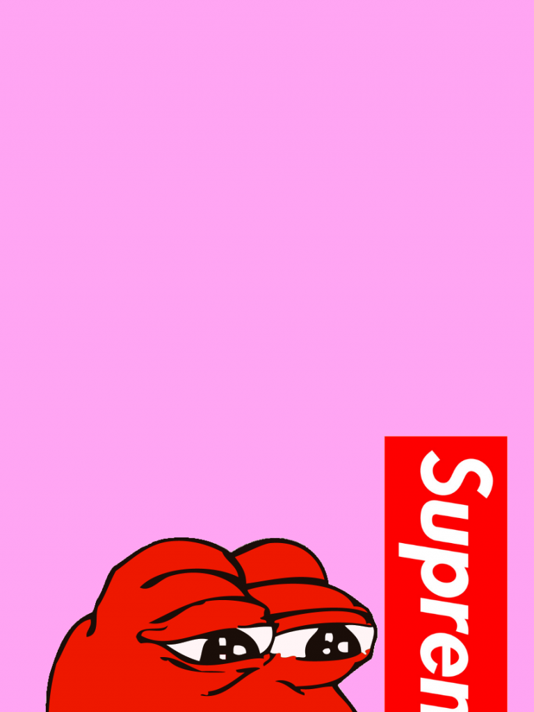 768x1024 Free download Supreme Pepe4iPhone wallpaper Hypebeast wallpaper Supreme [852x1608] for your Desktop, Mobile & Tablet. Explore Supreme Cartoon Wallpaper. Supreme Cartoon Wallpaper, Cartoon Wallpaper Cartoon Picture, Supreme Wallpaper
