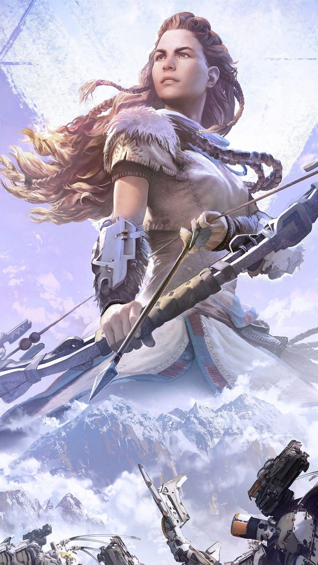 1080x1920 Horizon: Zero Dawn, Archer, Girl, PS4 Games 1080x1920 IPhone 8 7 6 6S Plus Wallpaper, Background, Picture, Image