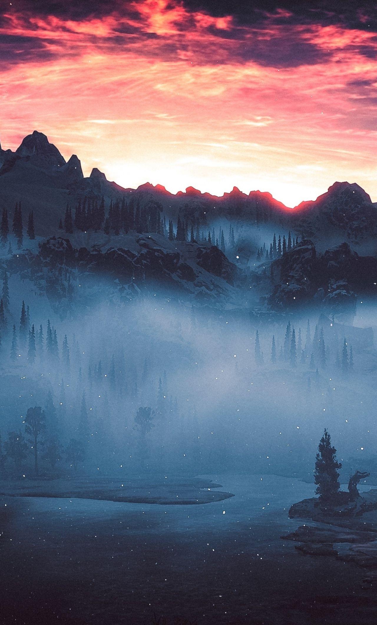 1280x2120 Landscape, Video Game, Silhouette, Horizon Zero Dawn, 7 Wallpaper Landscape