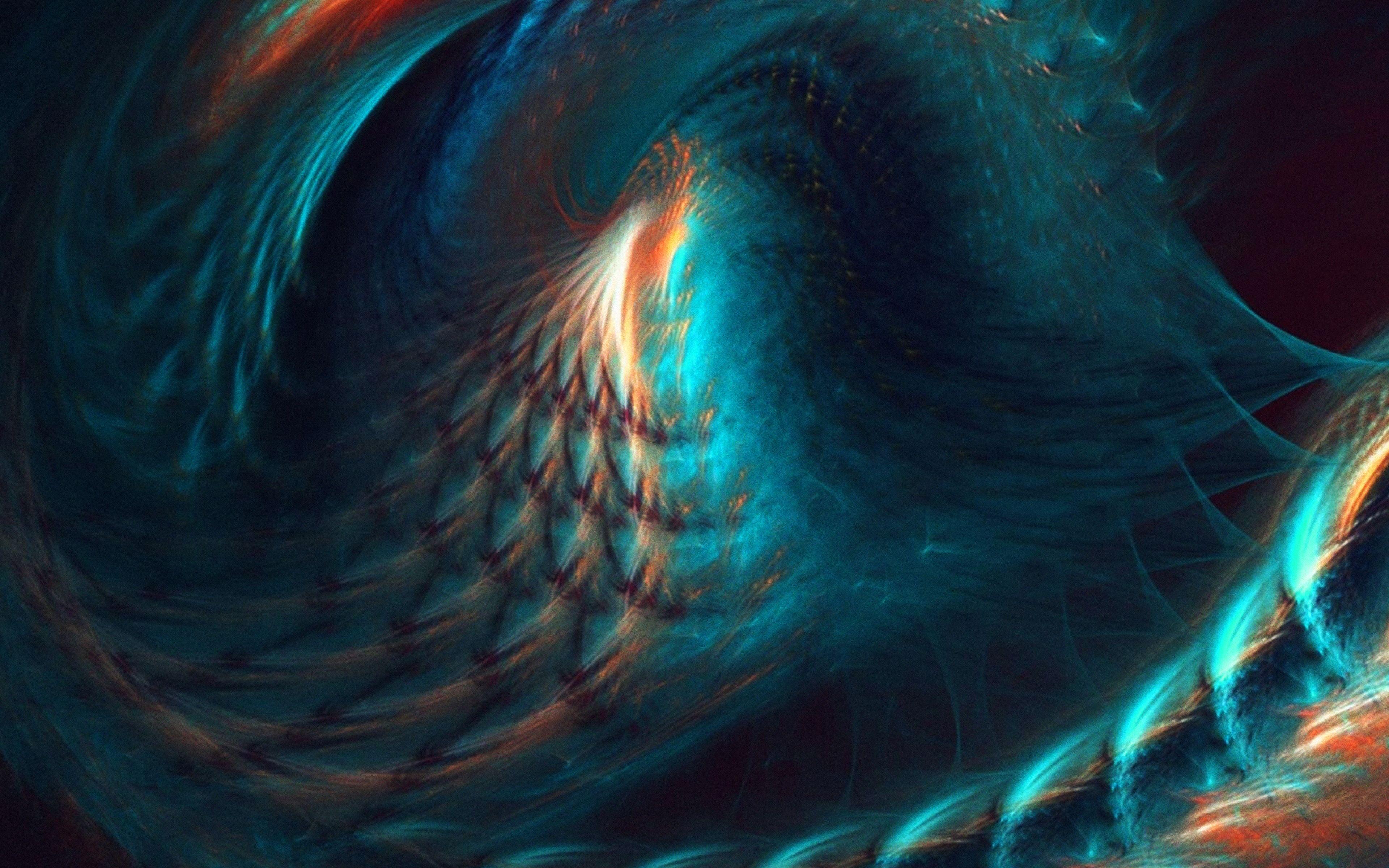 3840x2400 Galaxy S7 Art Abstract Pattern Blue Wallpaper