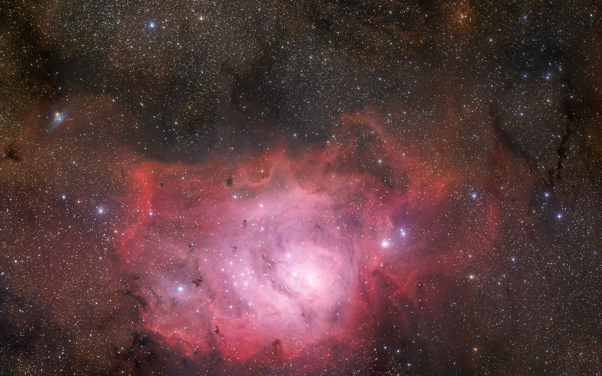 1920x1200 Starscape of the Lagoon Nebula Space Wallpaper