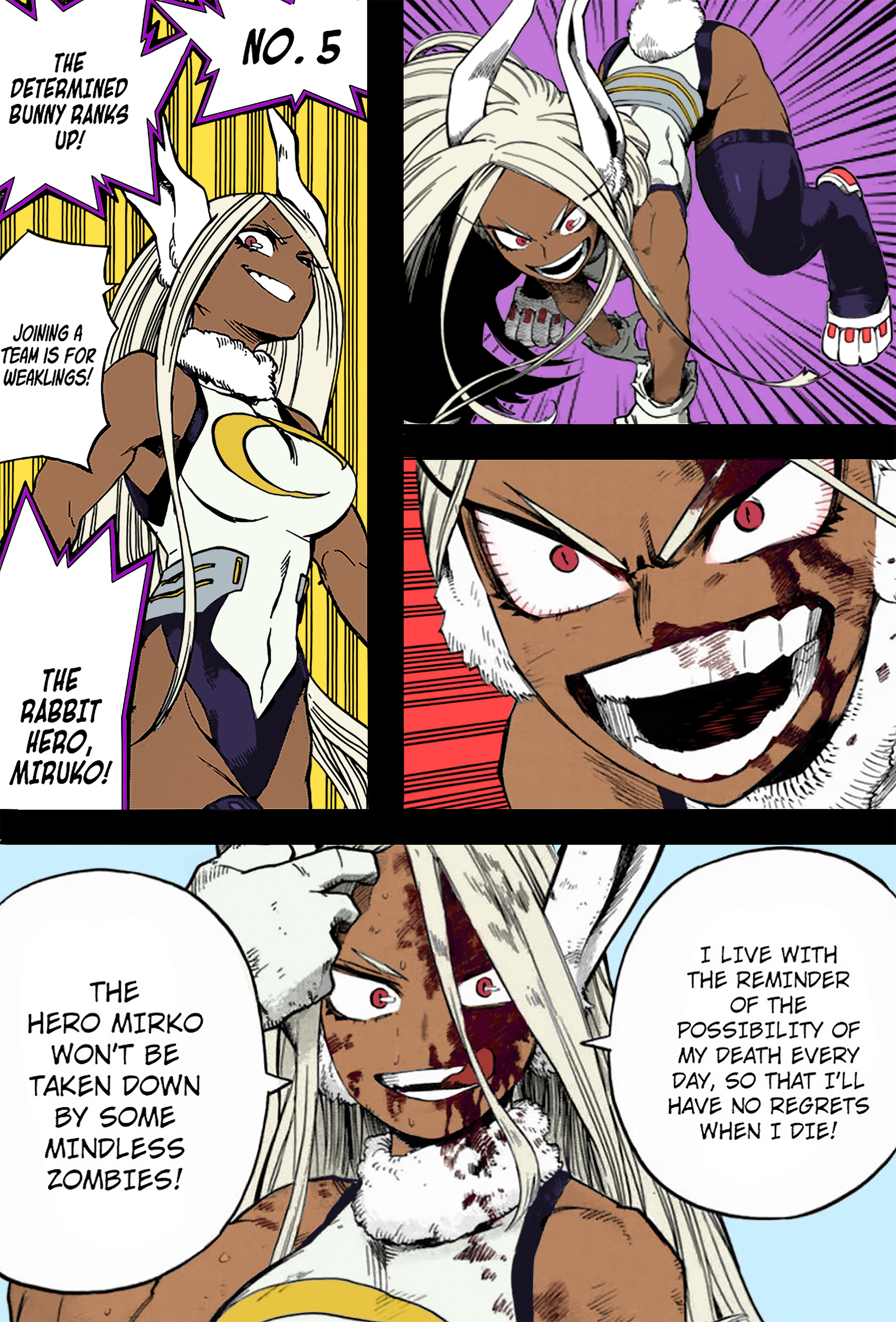 5421x8000 I Made A Mirko Miruko Manga Colored Wallpaper To Celebrate Her Anime Debut!