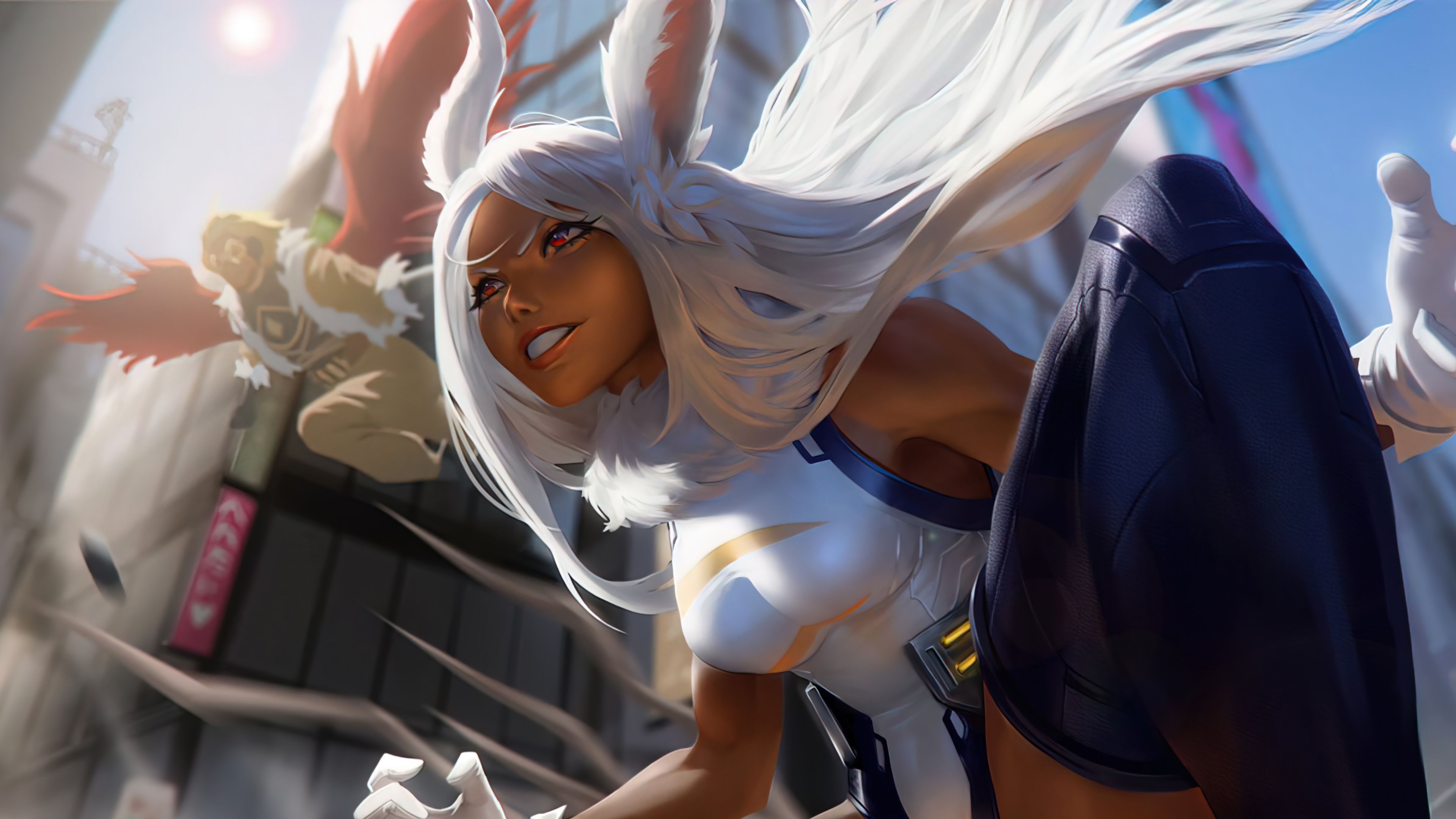 3840x2160 Mirko Heroic Leap Ultra HD My Hero Academia Anime Wallpaper by ライコx2160