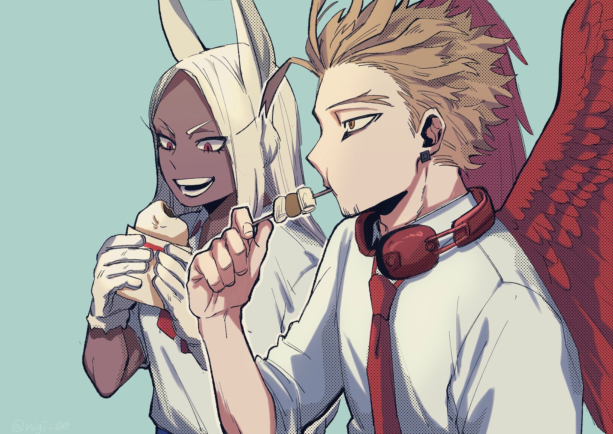 2048x1448 Wallpaper Boku no Hero Academy, My Hero Academia, Takami Keigo, Usagiyama Rumi for mobile and desktop, section сёнэн, resolution 2048x1448
