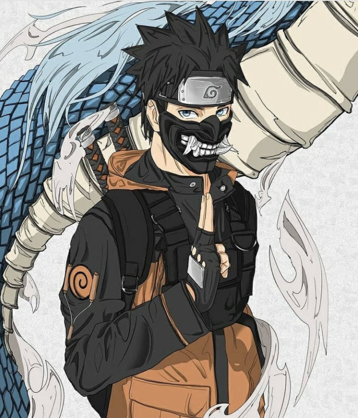 1194x1395 Digital Fan Art Of Naruto Drip Wallpaper