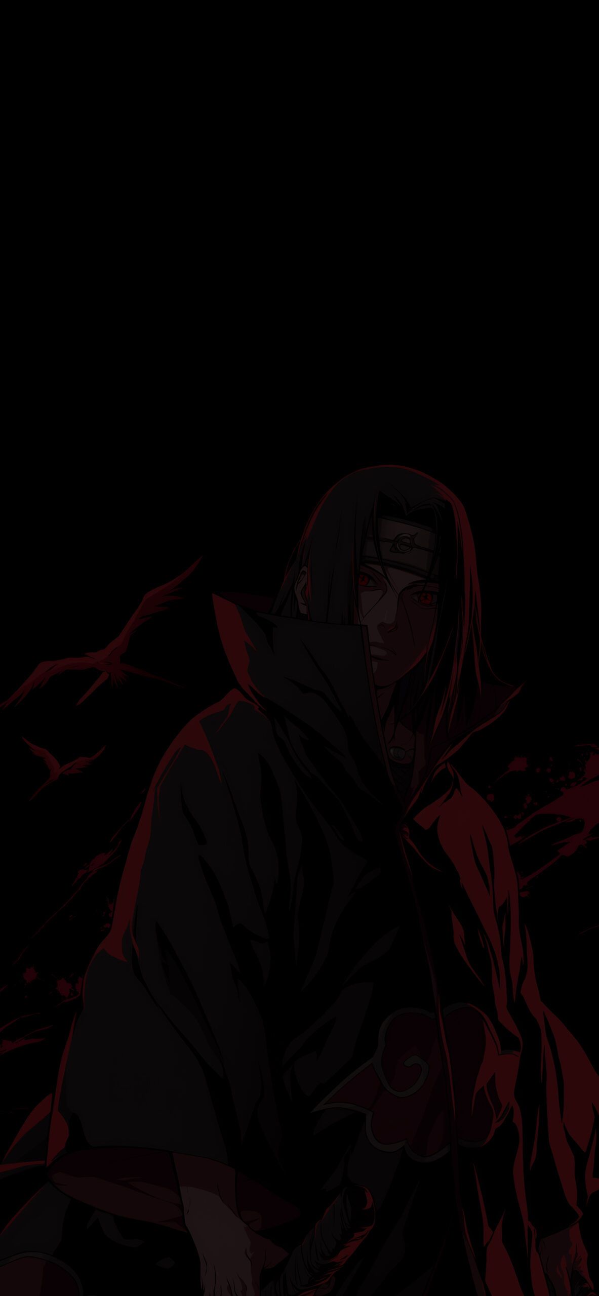 1183x2560 Naruto Itachi Uchiha Epic Raven Wallpaper Anime Wallpaper