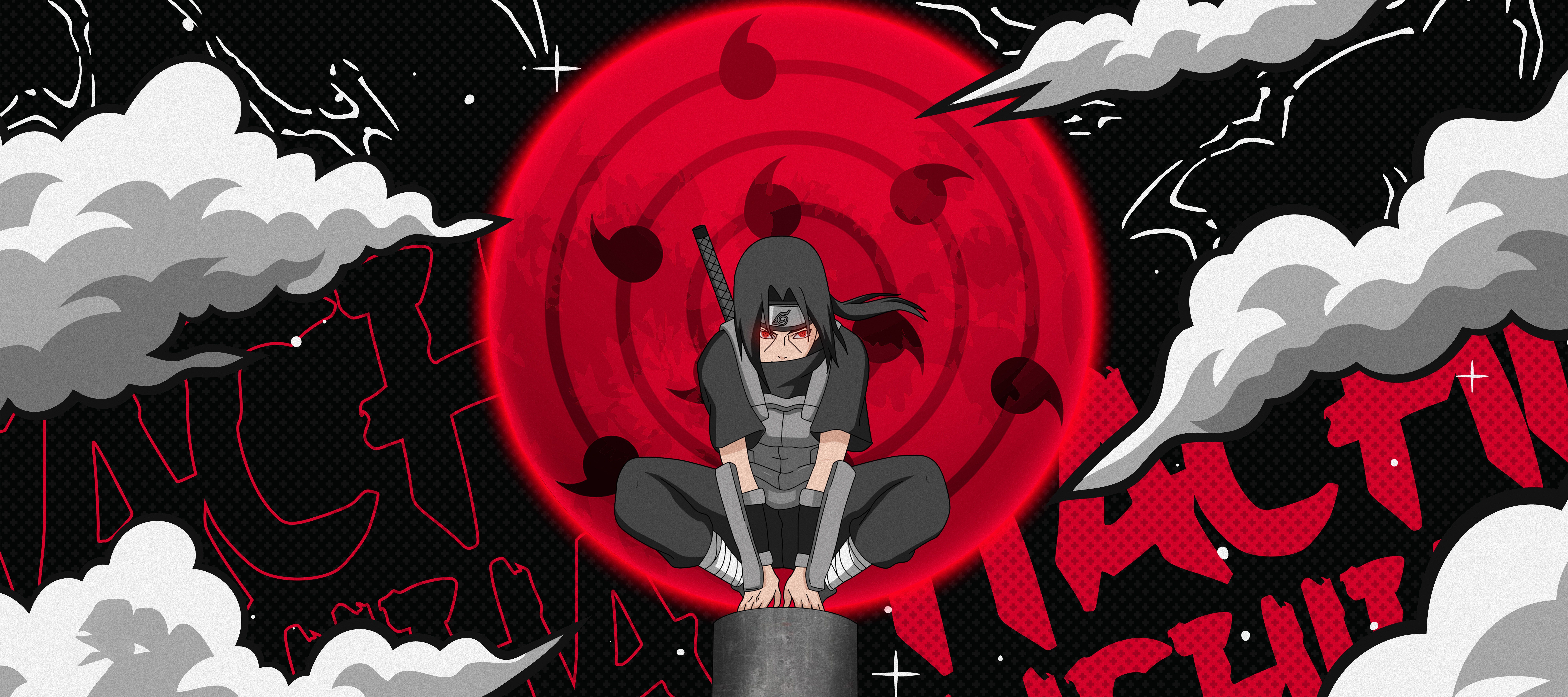 9720x4320 Itachi Uchiha Sharingan 4K Wallpaperx4320