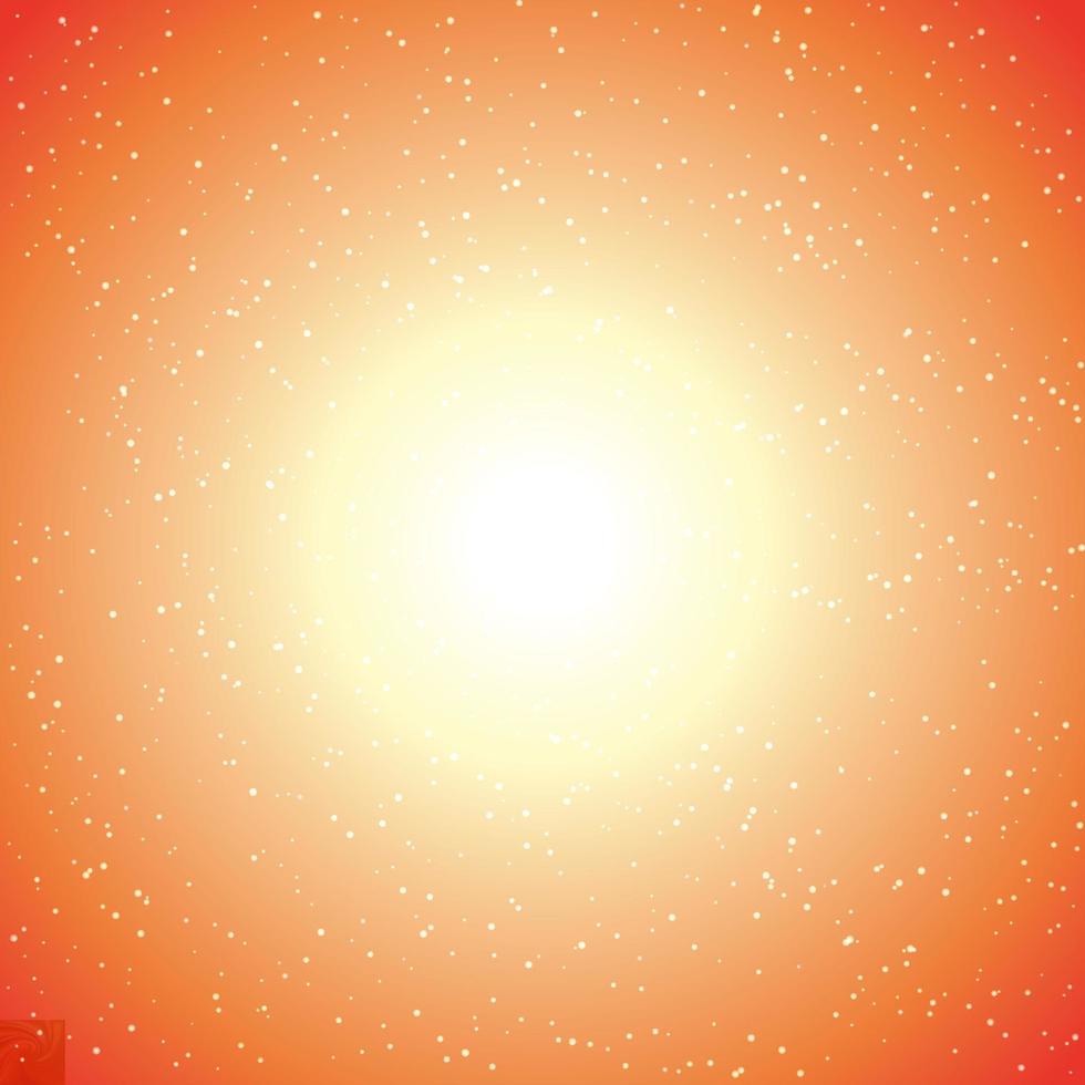 980x980 Orange abstract background, yellow sun light wallpaper, bright design vector illustration