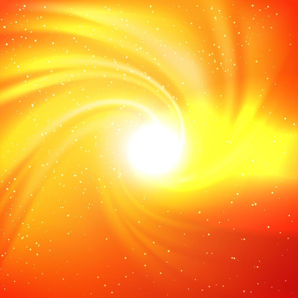 980x980 Orange abstract background, yellow sun light wallpaper, bright design vector illustration