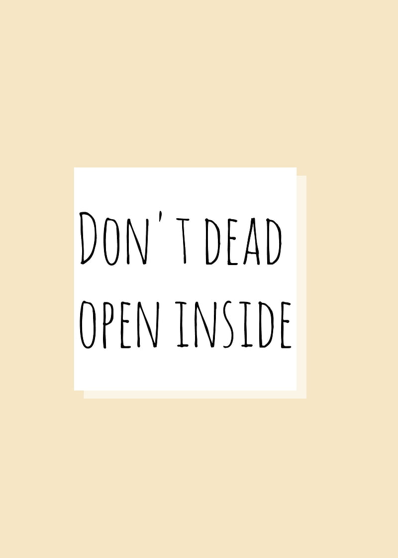 800x1120 Dont dead open insid, lockscreen, homescreen, desenho, HD phone wallpaper