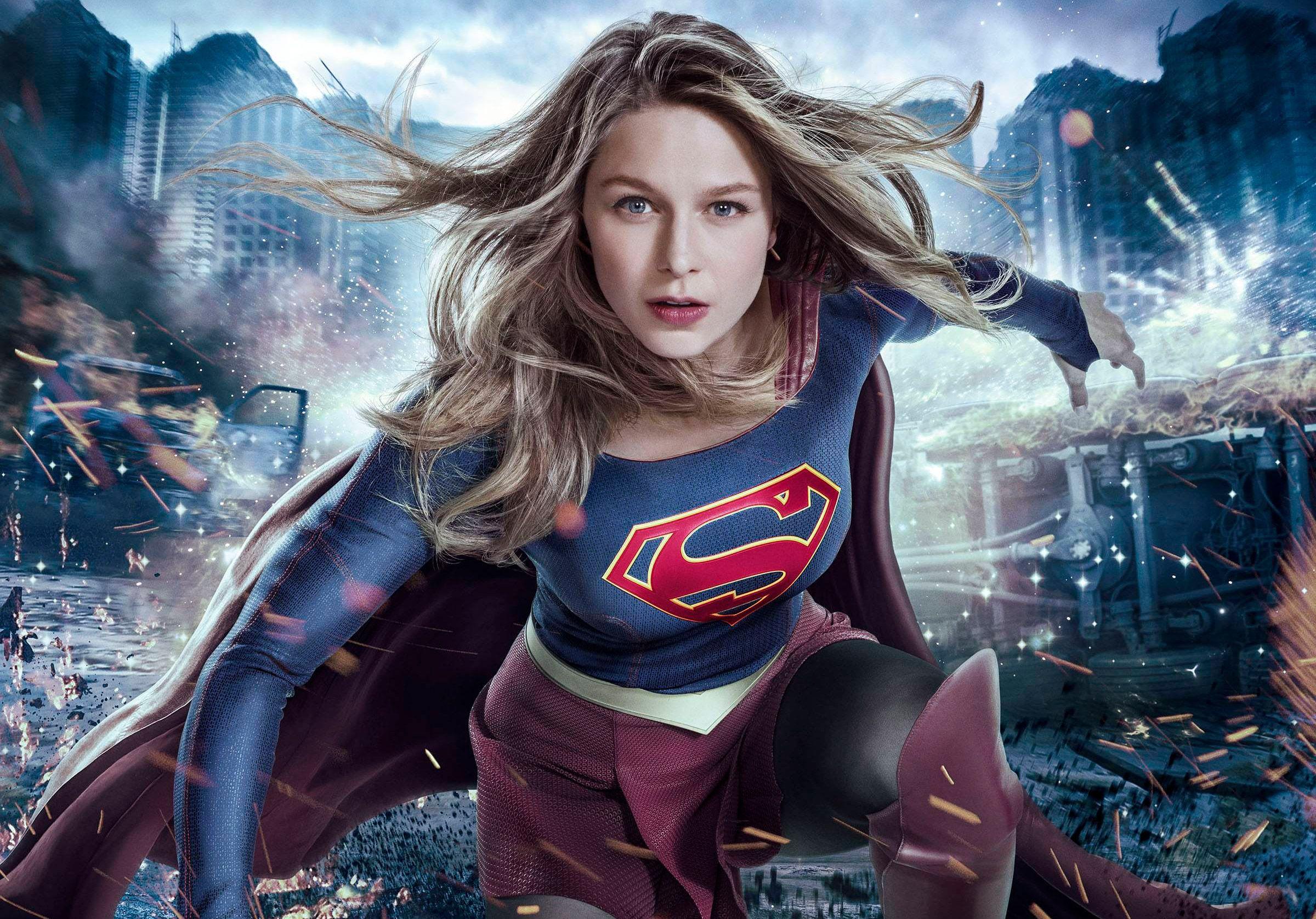 2400x1676 Melissa Benoist Supergirl 2017 Tv Series 1400x900 Resolution HD 4k Wallpaper, Image, Background, Photo and Picture