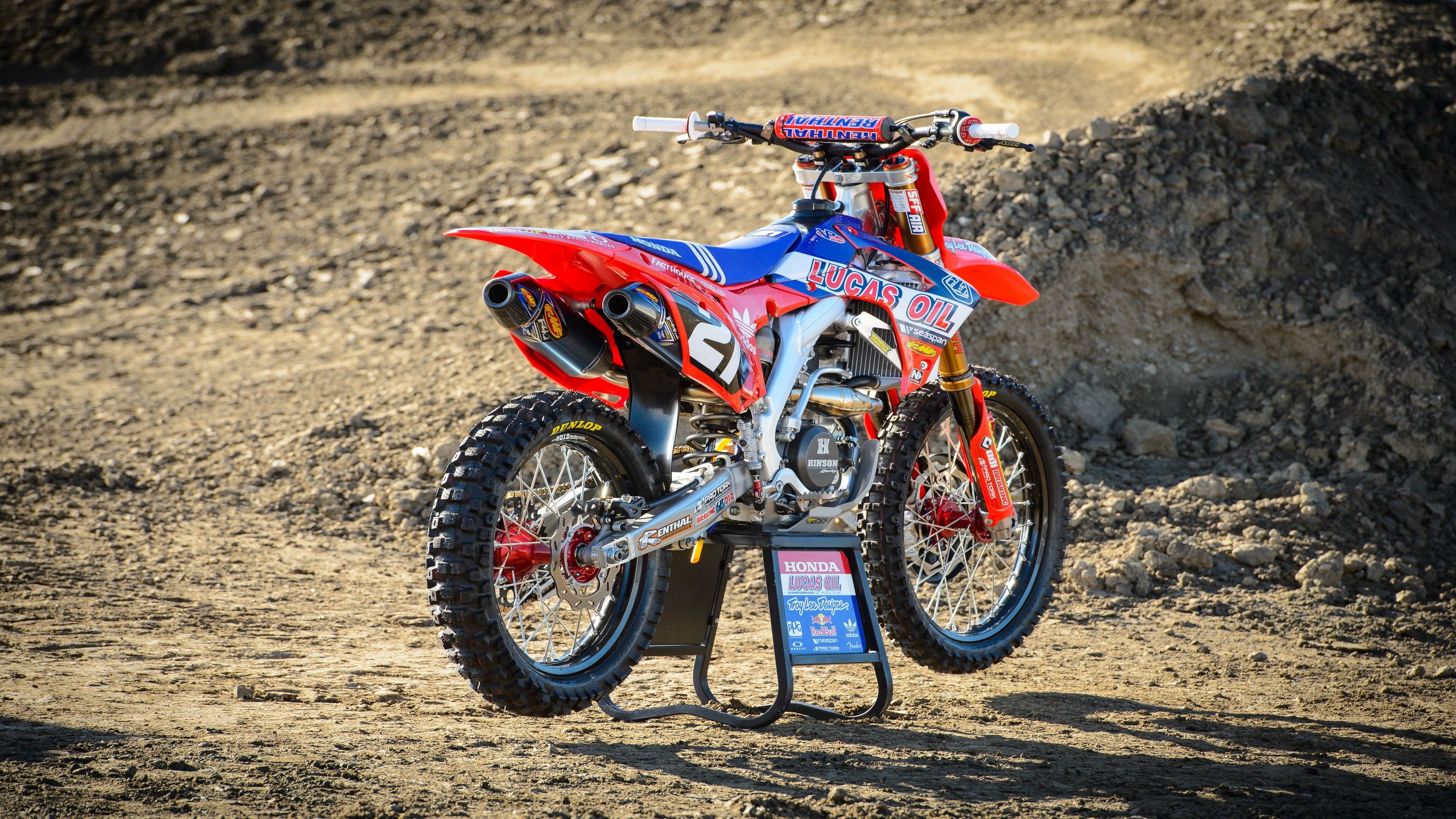 3840x2160 Honda, Troy Lee, Motocross, Dirt Bikes, Motorsports Wallpaper HD / Desktop and Mobile Background