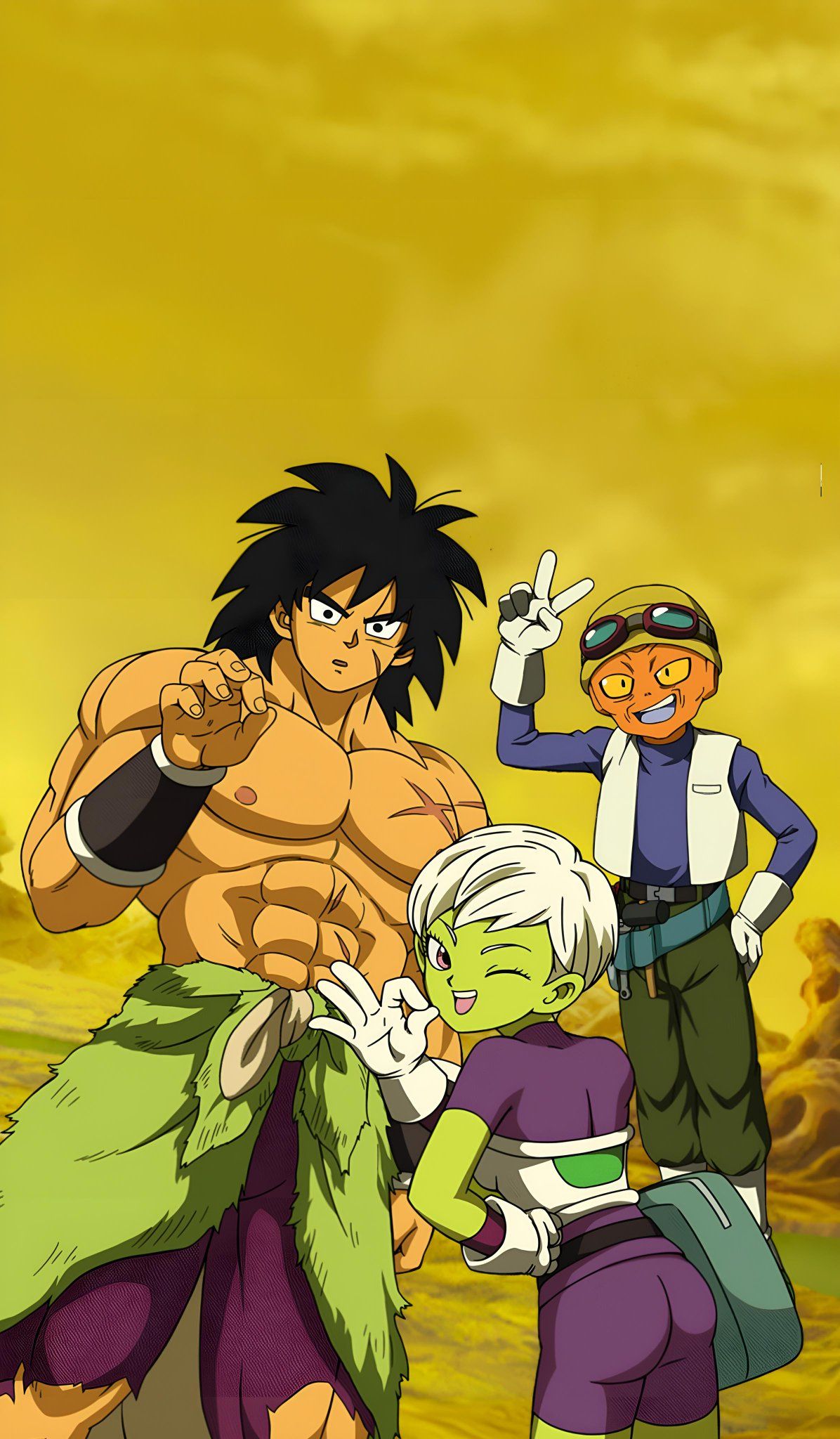 1196x2048 Rustic  on X: ✨ New LR Broly, Cheelai and Lemo KO Screen Phone Wallpaper ✨ Different size in comments for bigger phones!