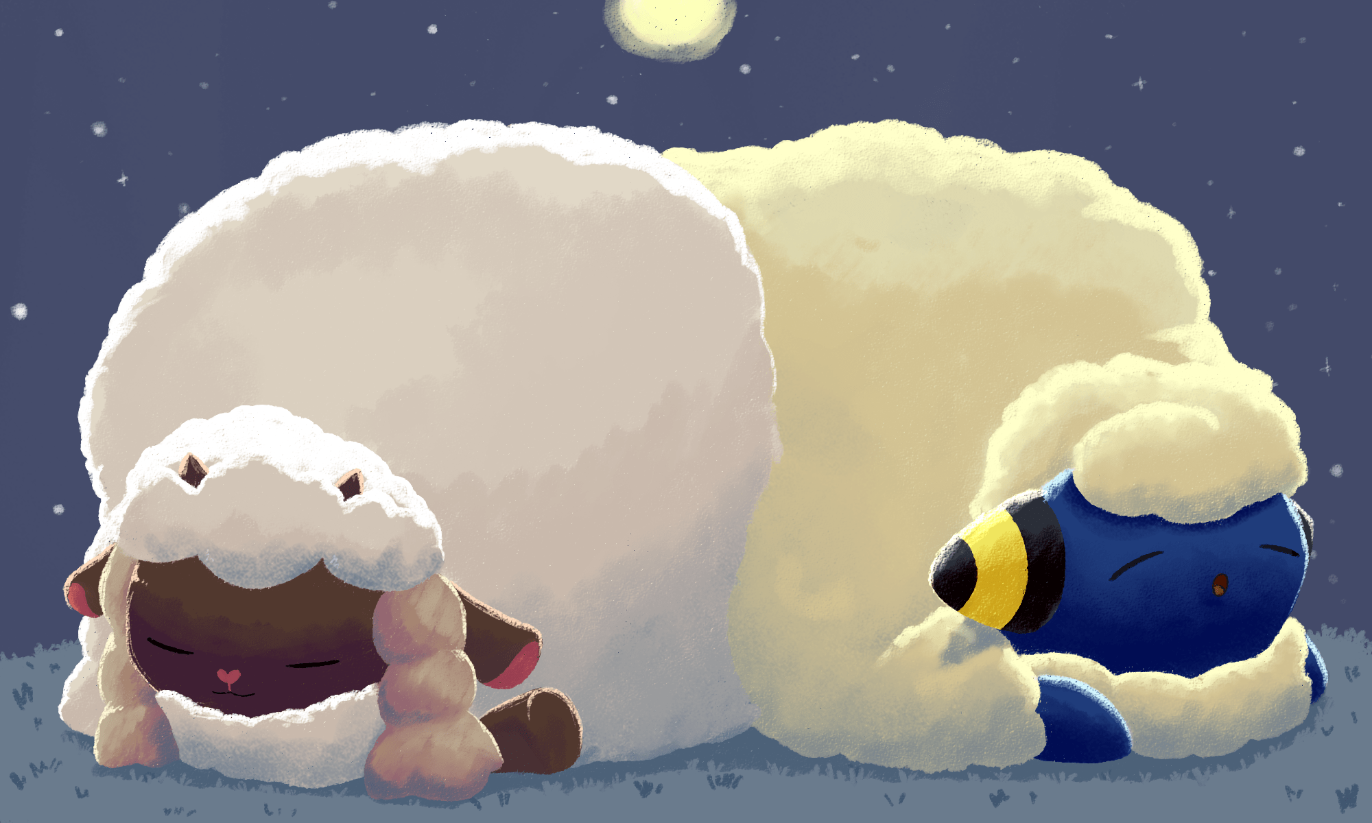 2000x1200 Download Wooloo (Pokémon) Mareep (Pokémon) Video Game Pokémon: Sword And Shield Pokemon HD Wallpaperx1200