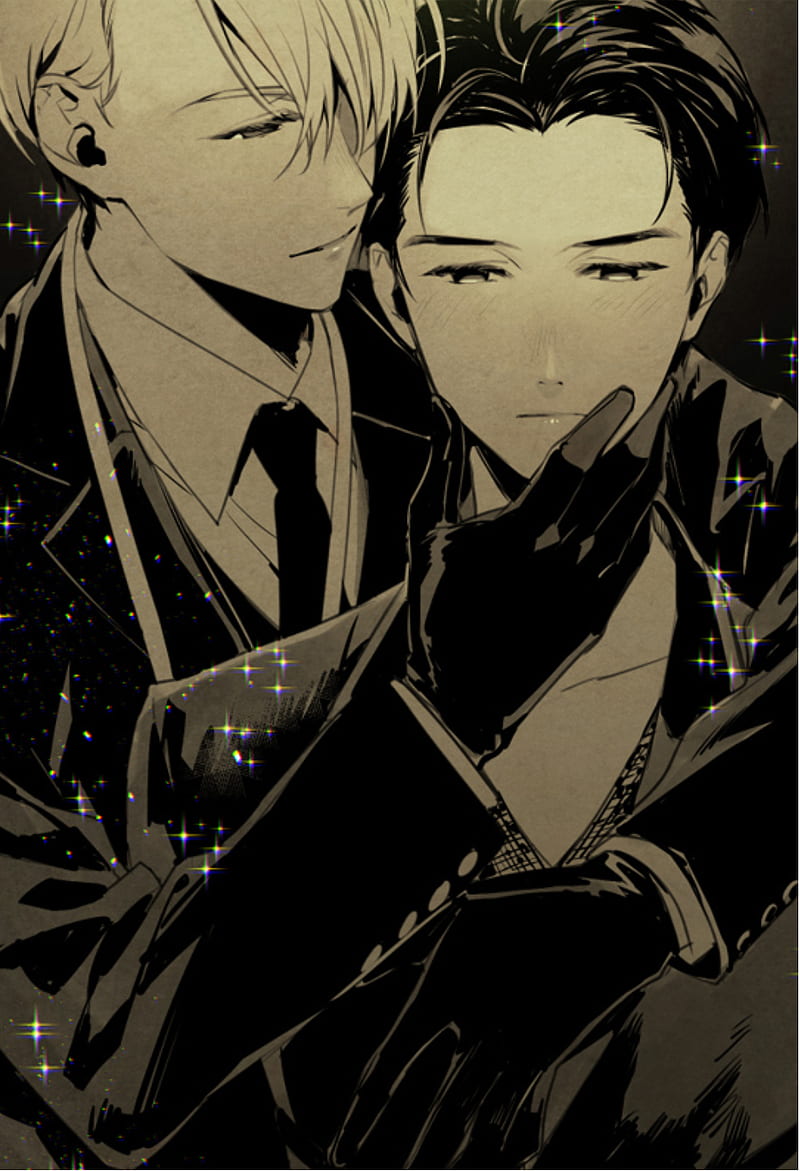 800x1171 Victor and Yuri, anime, gold, ice, katsuki, love, nikiforov, on, plisetsky, HD phone wallpaper