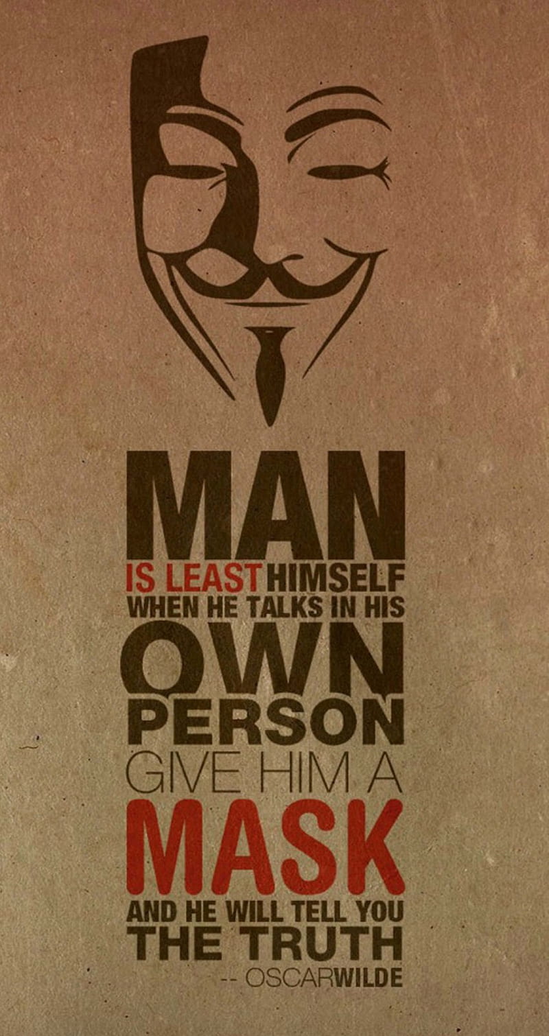 800x1510 Motivation Quote, man, mask, quotes, HD phone wallpaper