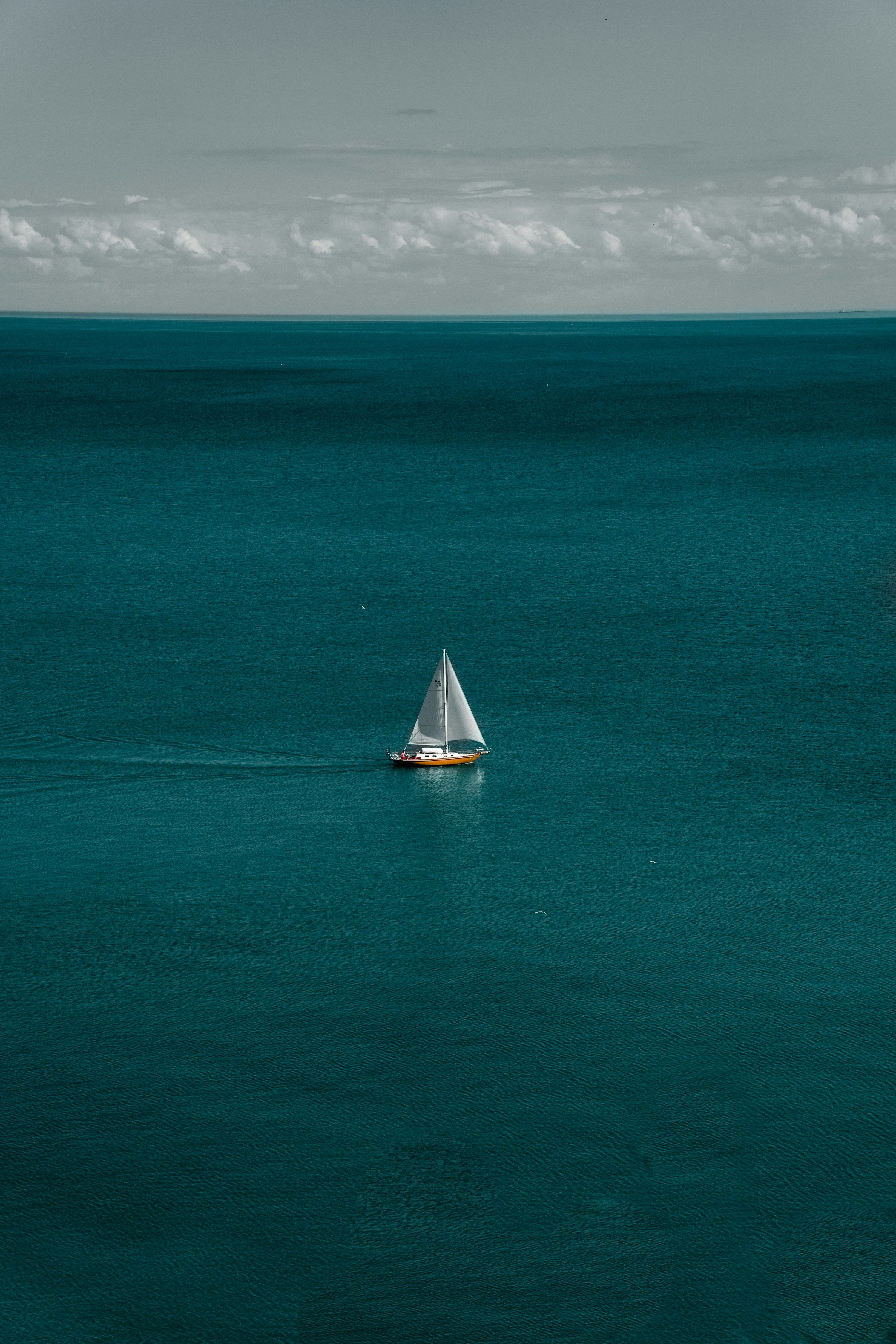 3000x4500 White and brown boat in body of water photo