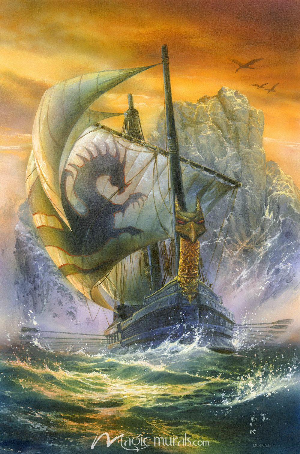 1000x1513 Dragon Ship
