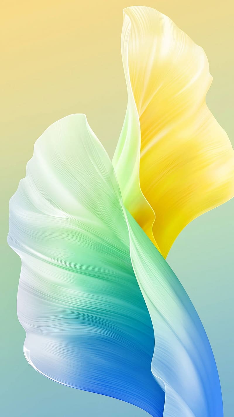 800x1422 Vivo Mobile, Yellow And Blue Design, HD phone wallpaper