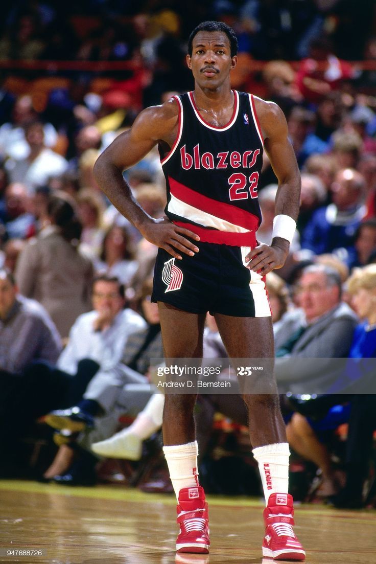 736x1103 Clyde Drexler of the Portland Trail Blazers looks on during the game
