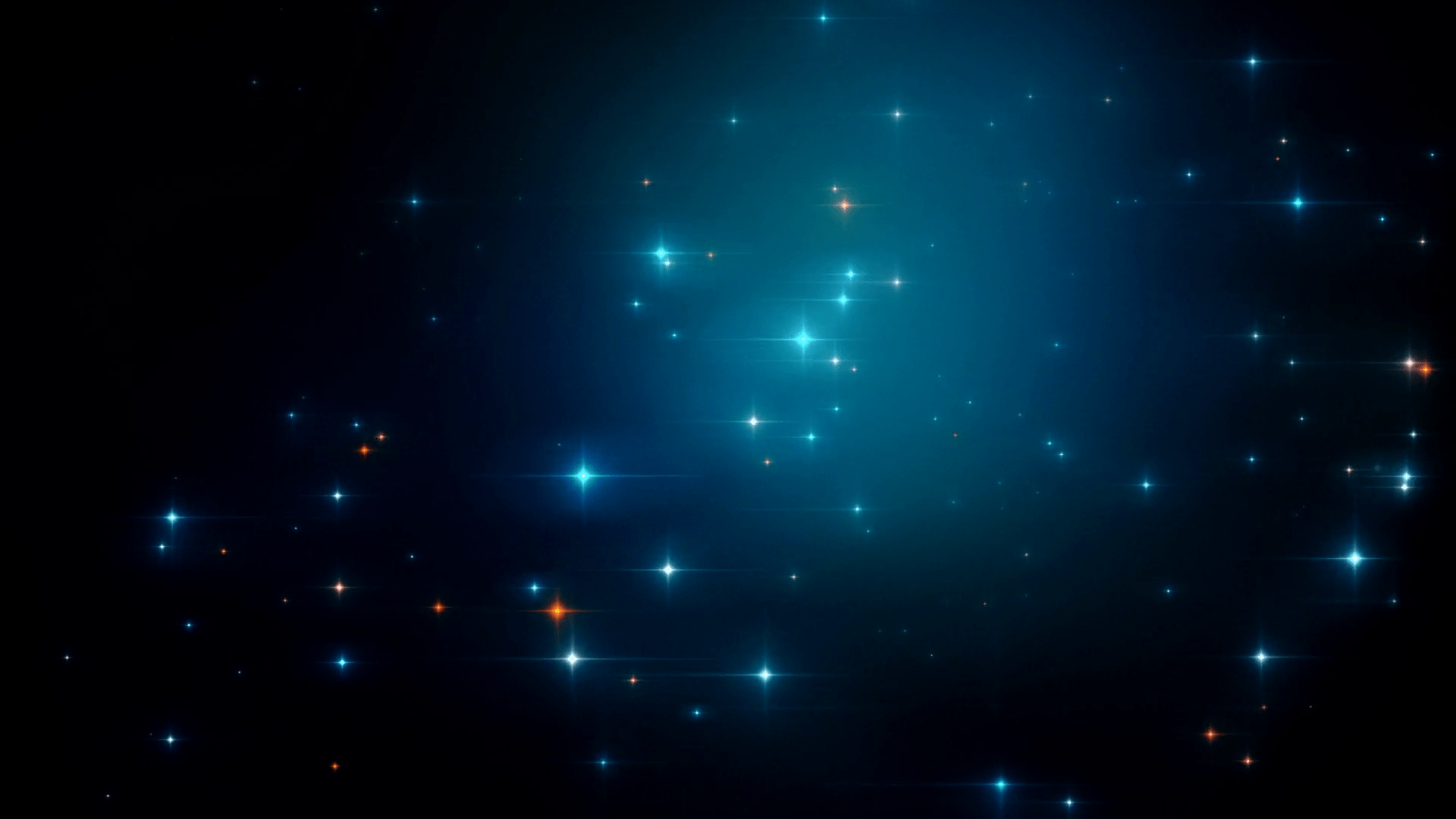 1920x1080 Scene with twinkling stars and with sparkling background