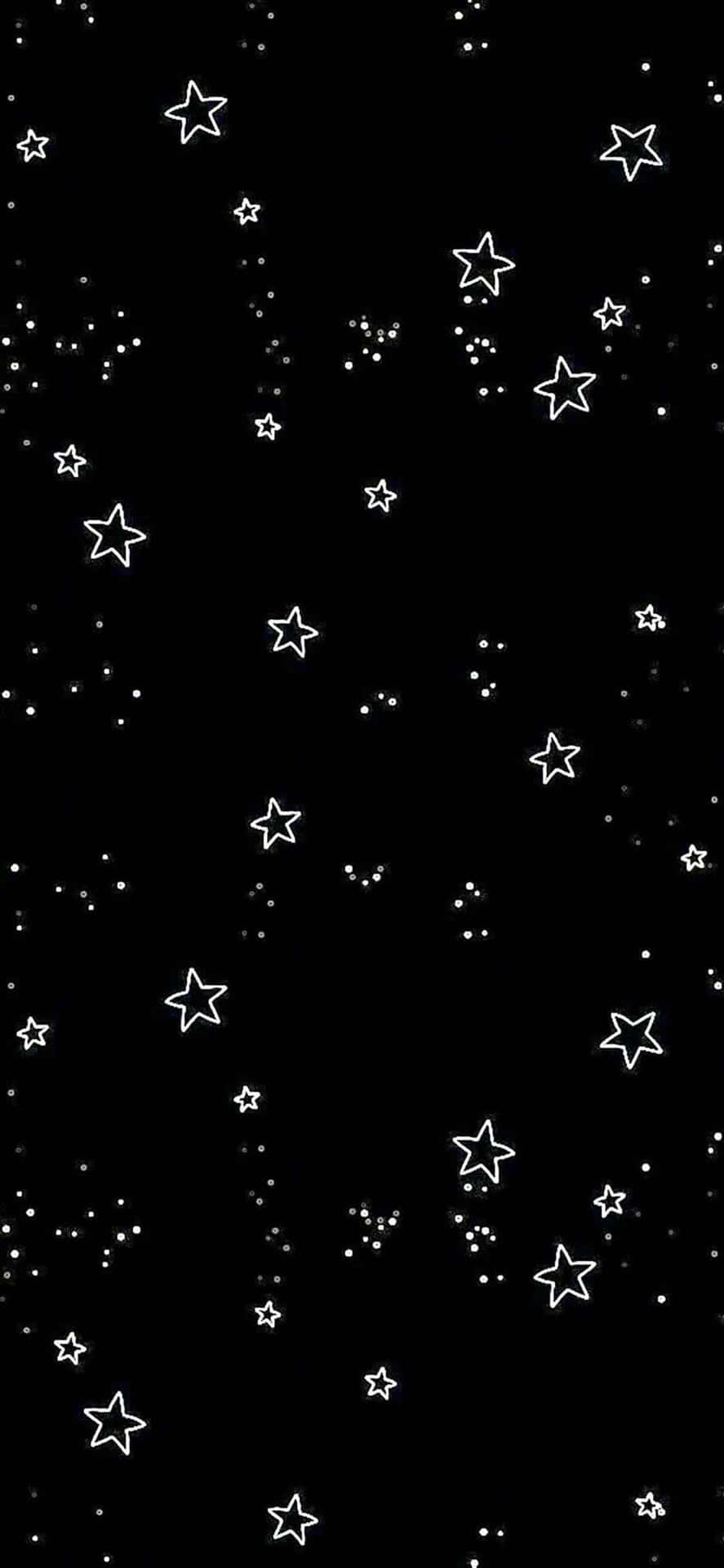 887x1920 Download Dreamy night sky of twinkling stars Wallpaper