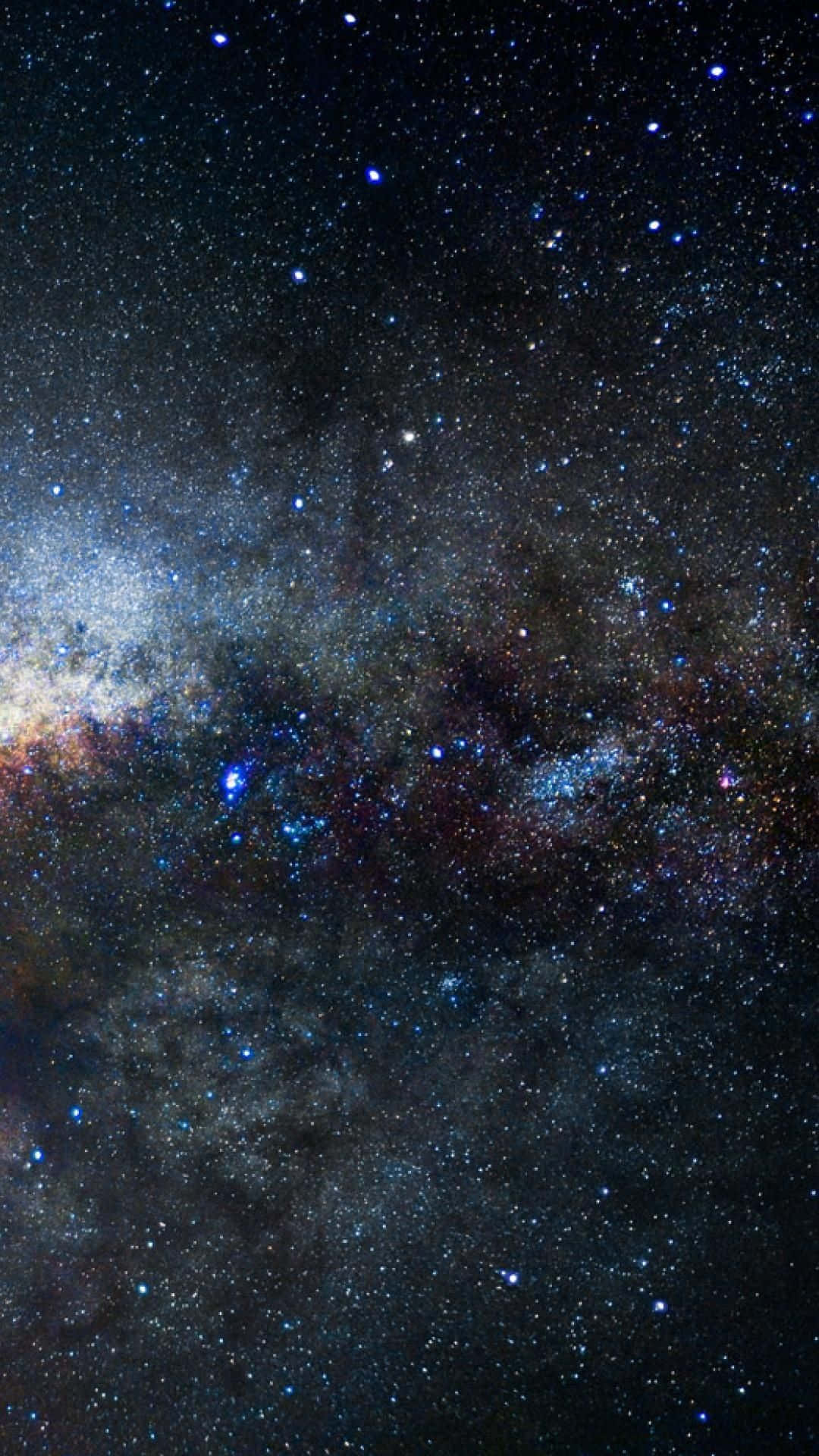 1080x1920 Twinkling Stars Light Up A Dark Night Sky Wallpaper