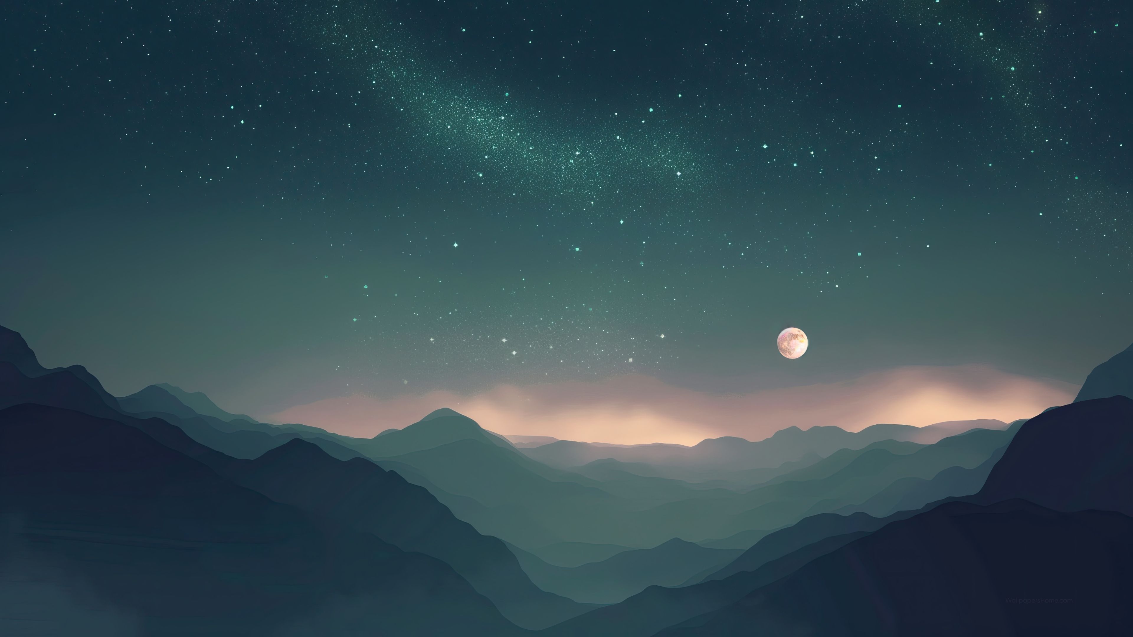 3840x2160 Simple space Wallpaper 4King stars, Dark universe