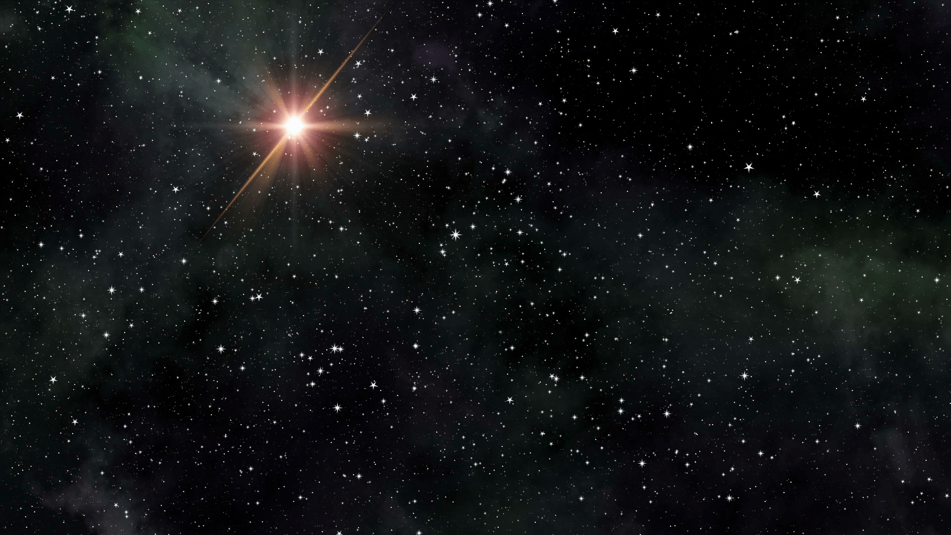 1920x1080 The Heavens 0211: A twinkling star field in black space (Loop)